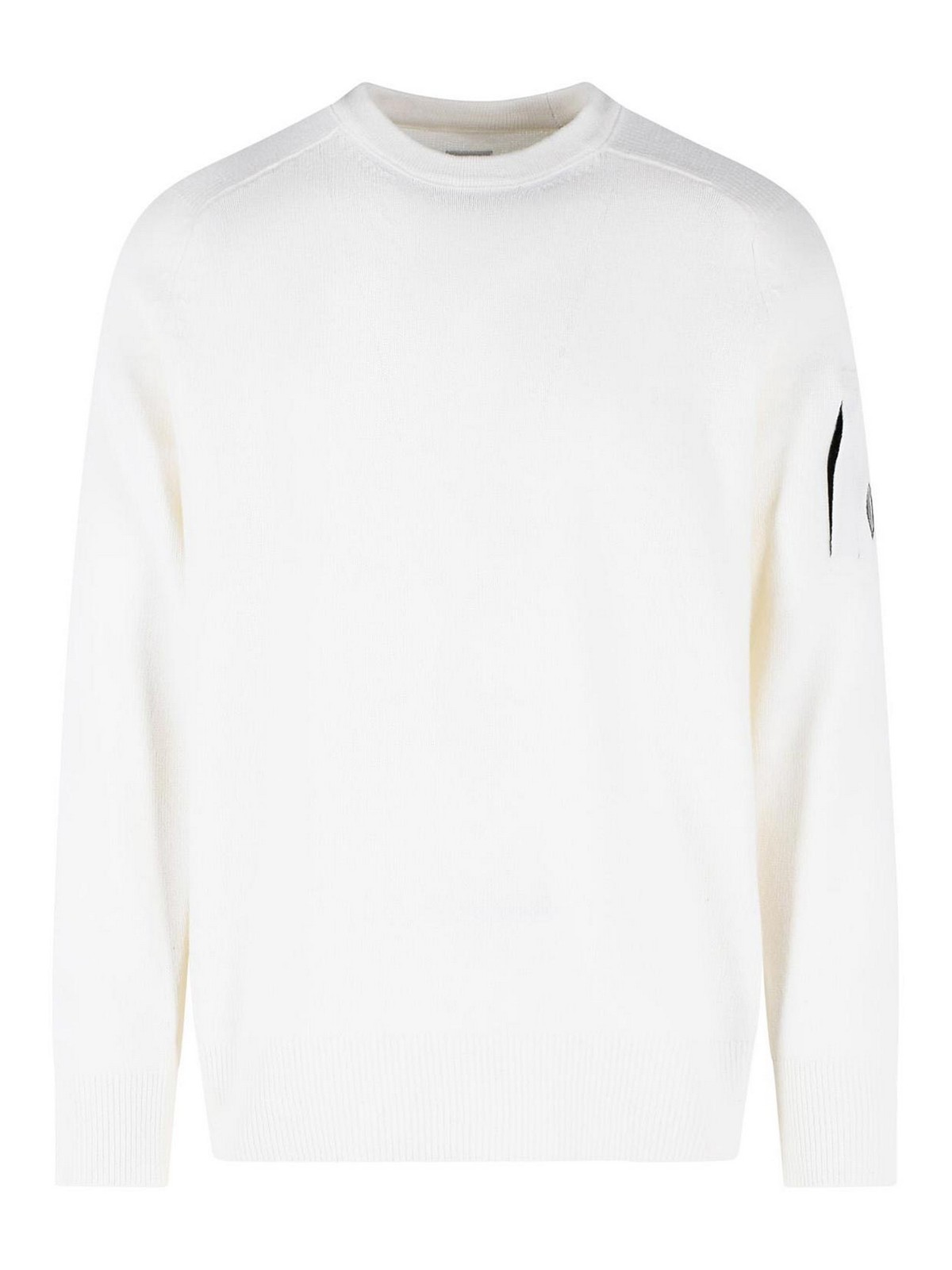 C. P. Company Pull Col Rond - Blanc