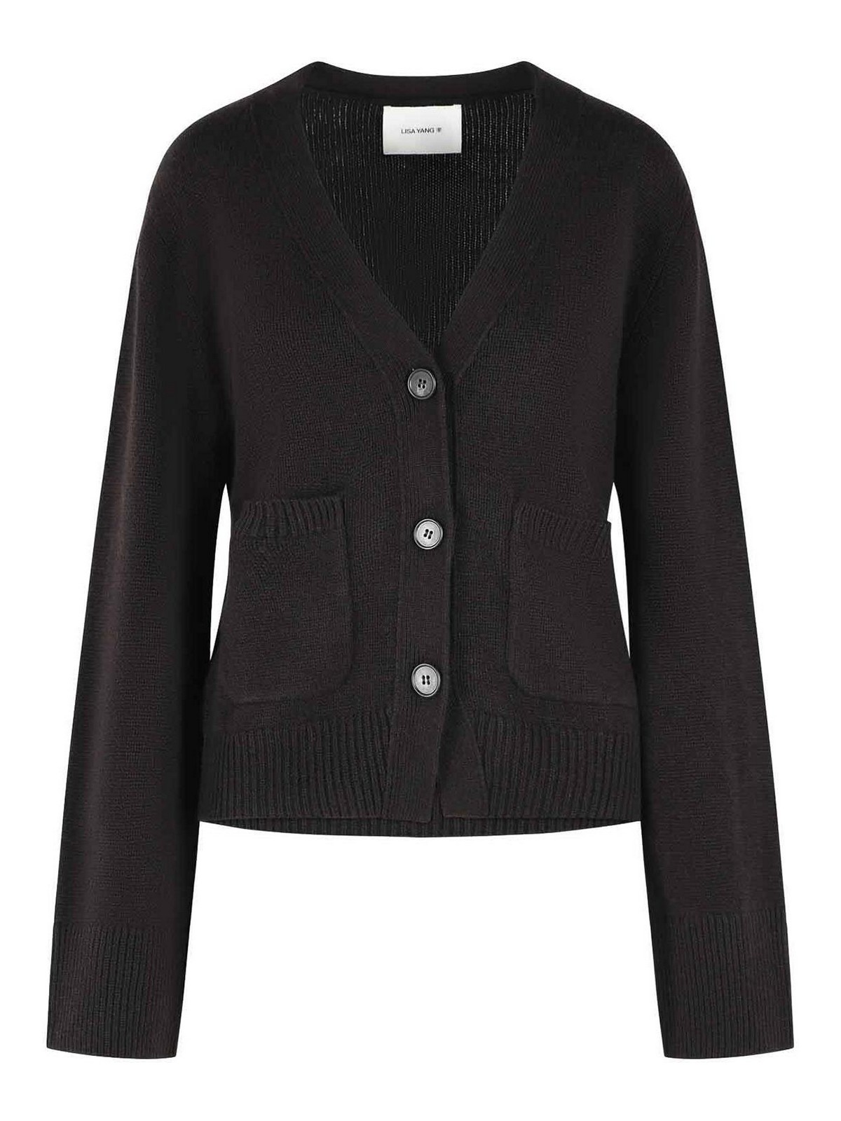 Cardigan in cashmere testa di moro 'danni'