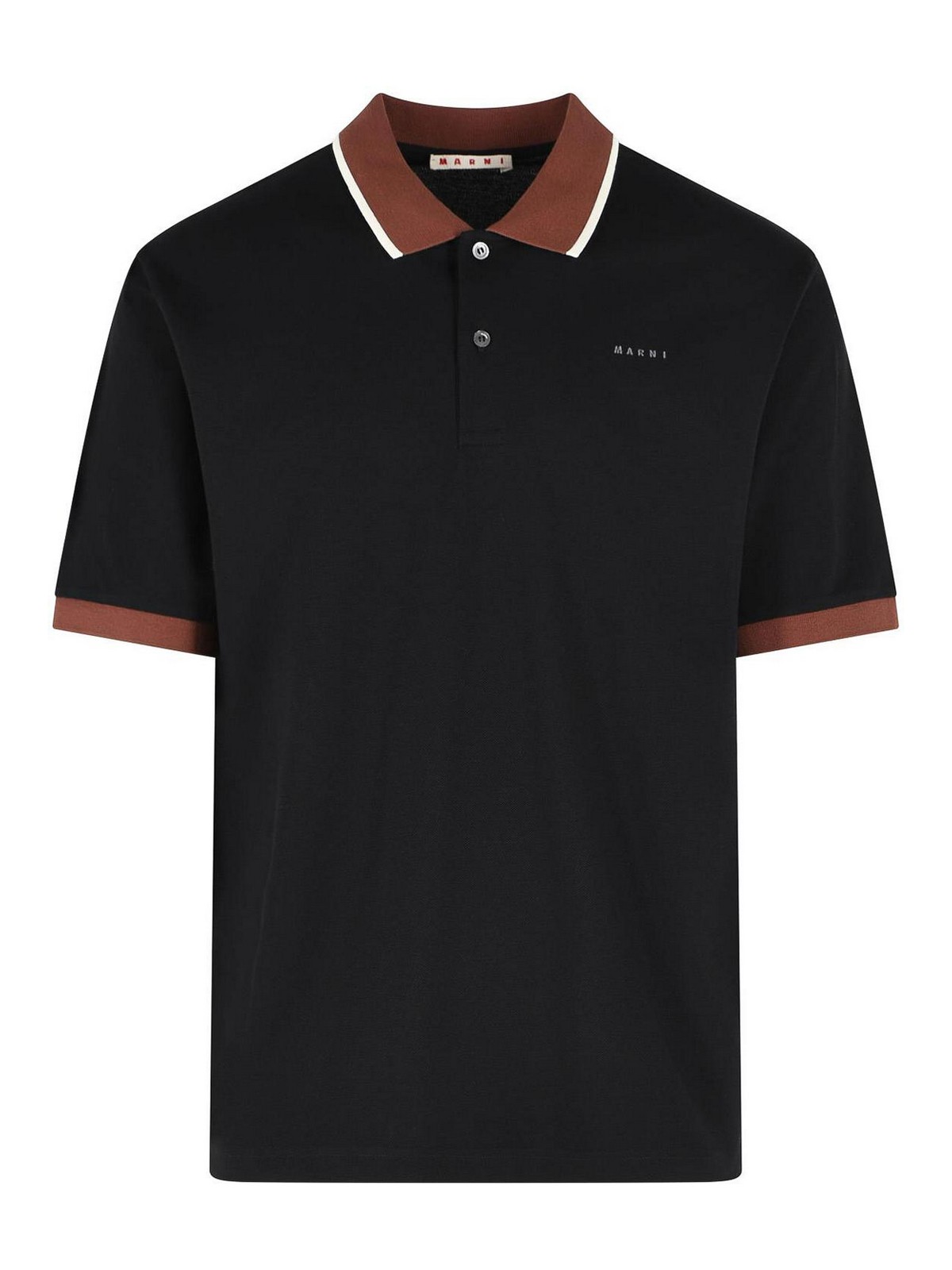 Marni Polo in cotone nero