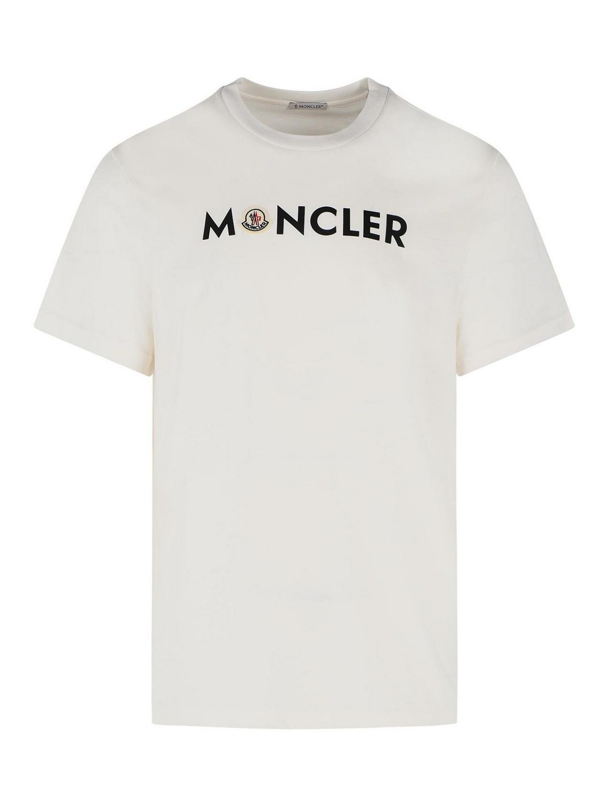 Moncler T-shirt in cotone bianco