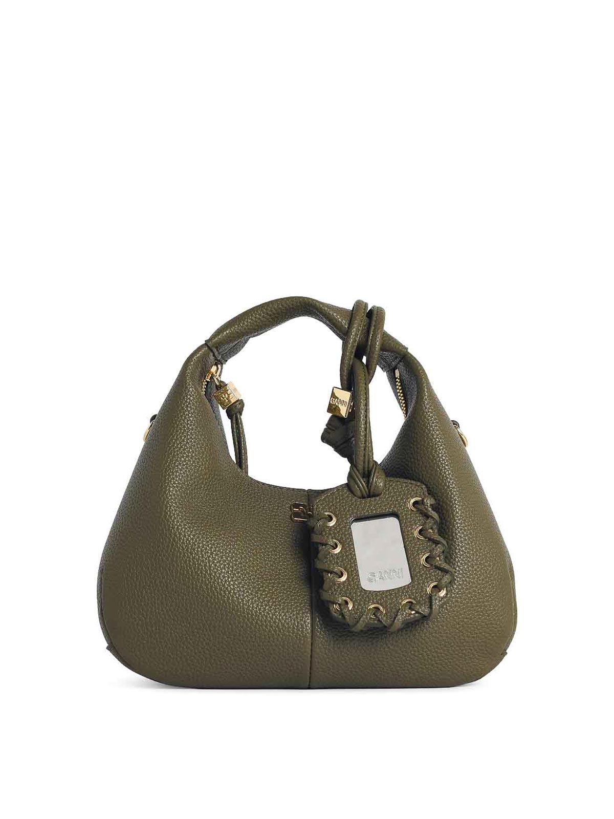 Ganni Sac Porté Épaule - Vert