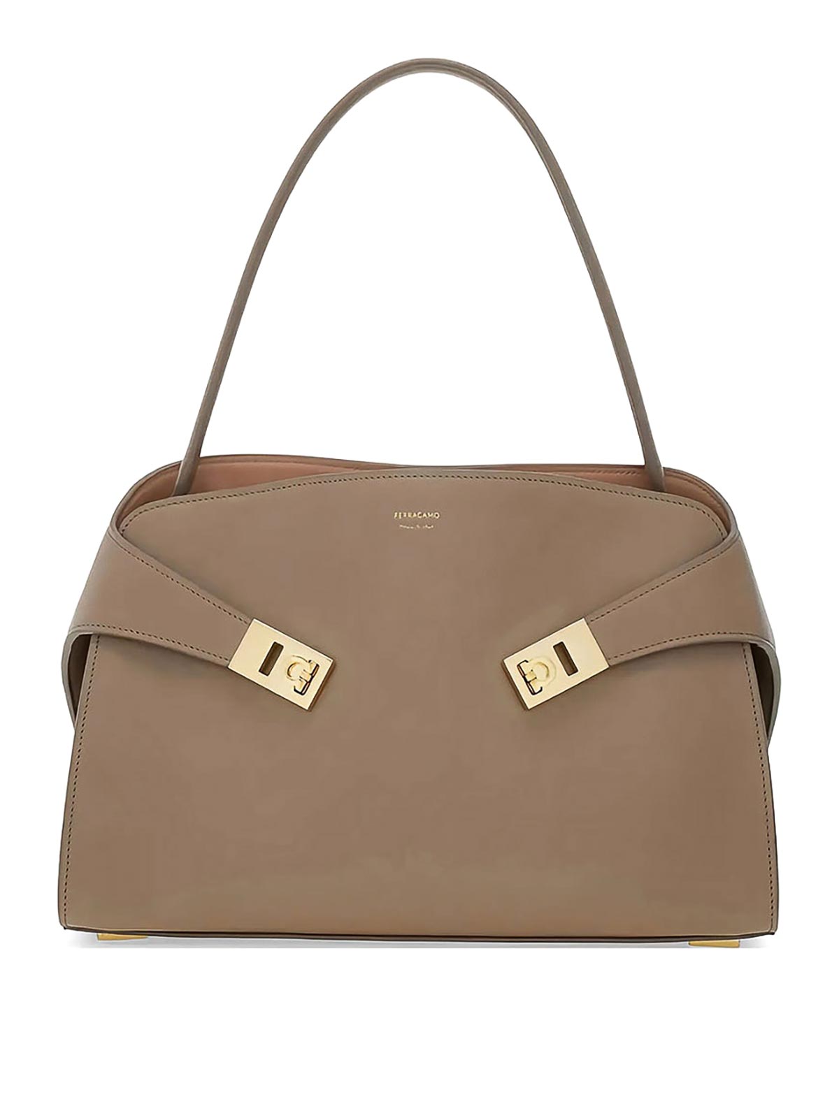 Salvatore Ferragamo Sac Porté Épaule - Gris