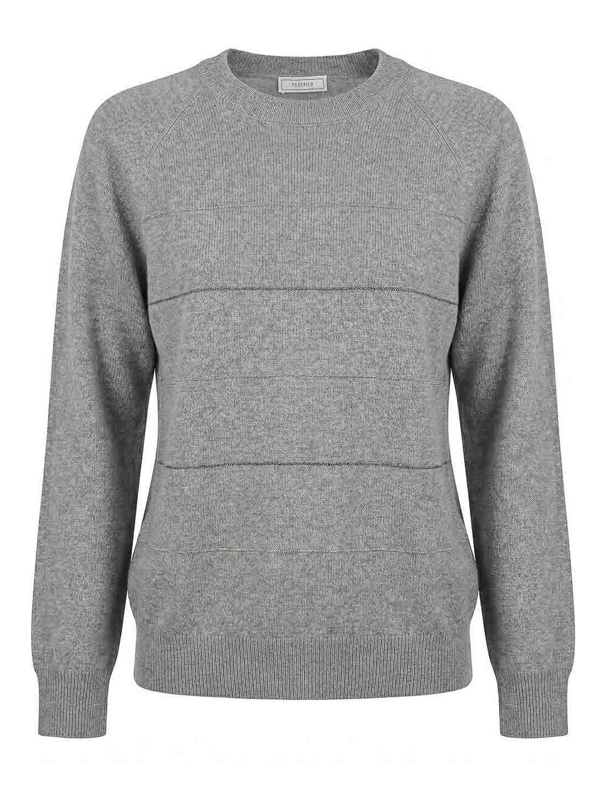 Peserico Pull Col Rond - Gris