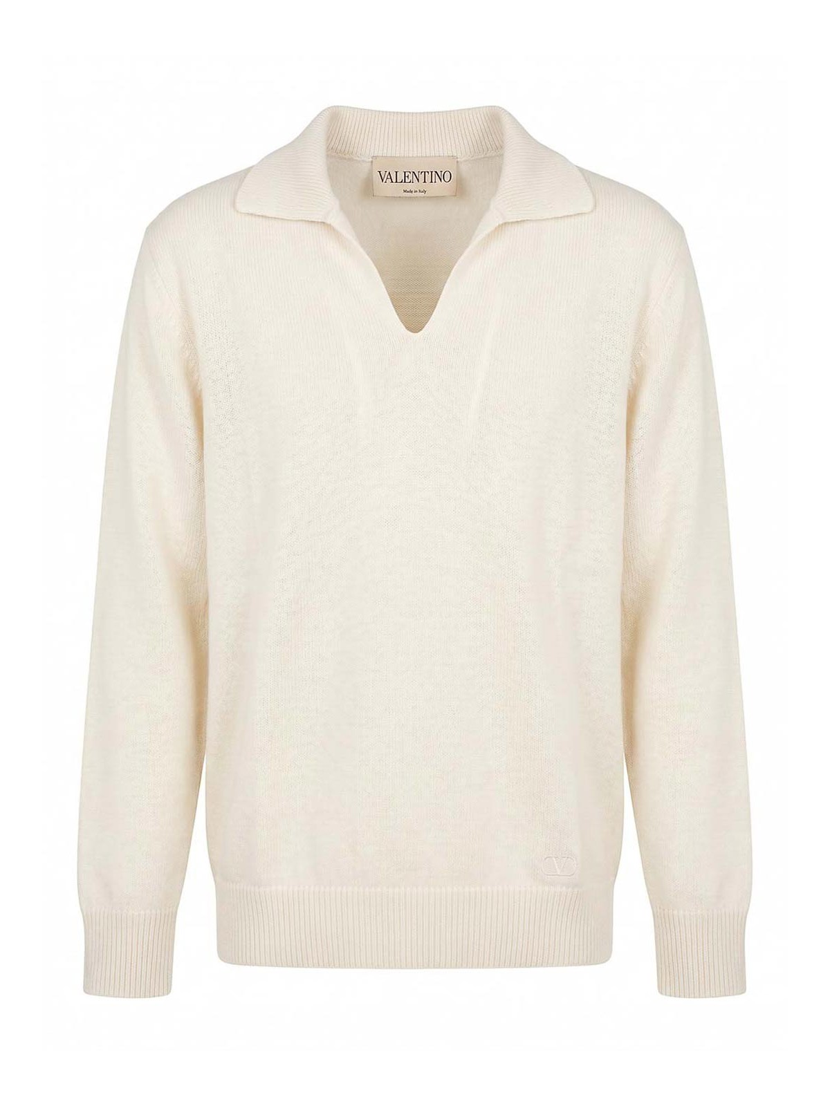 Valentino Garavani Pull Col Rond - Blanc