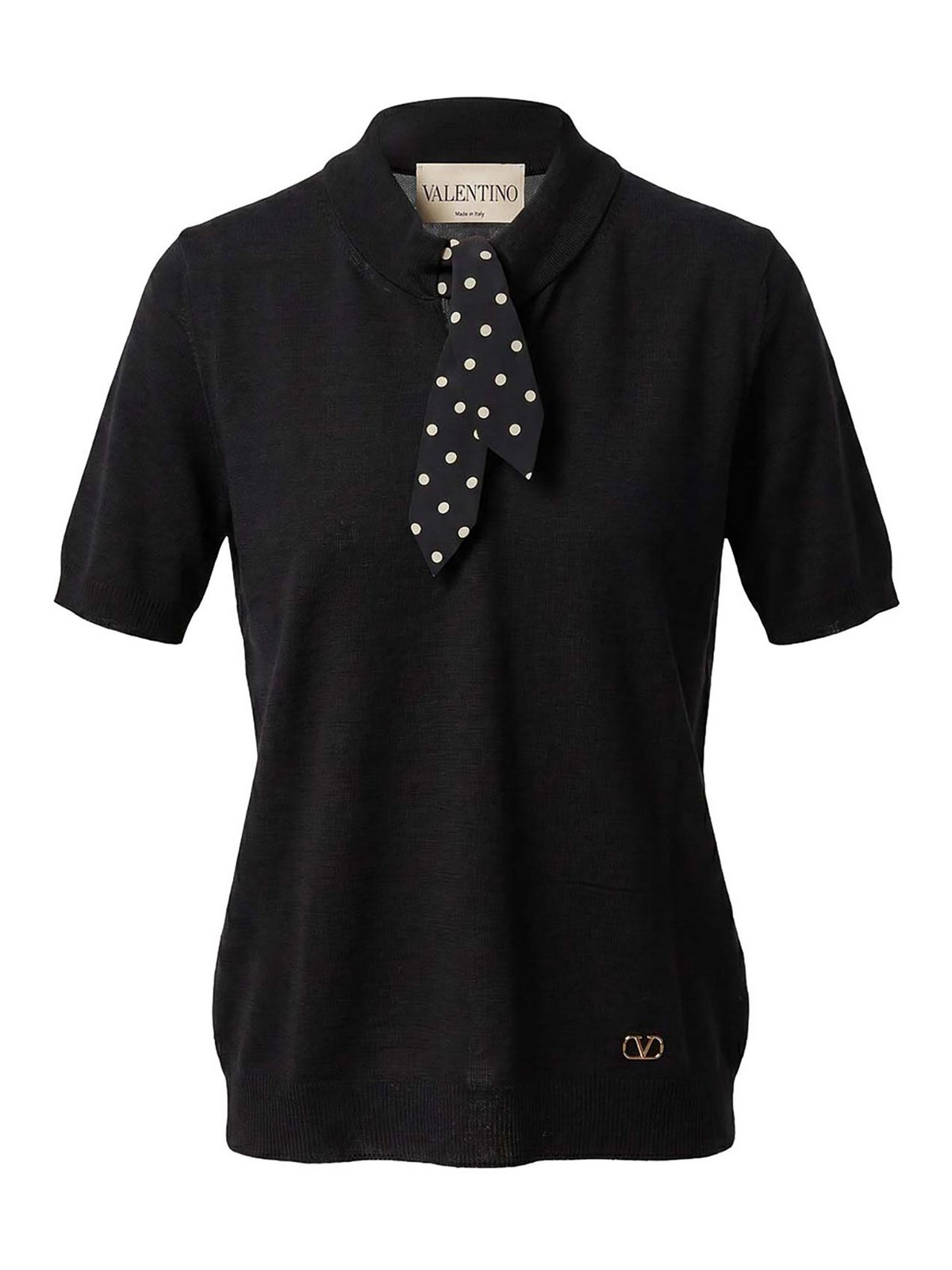 Valentino Garavani Pull Col Rond - Noir