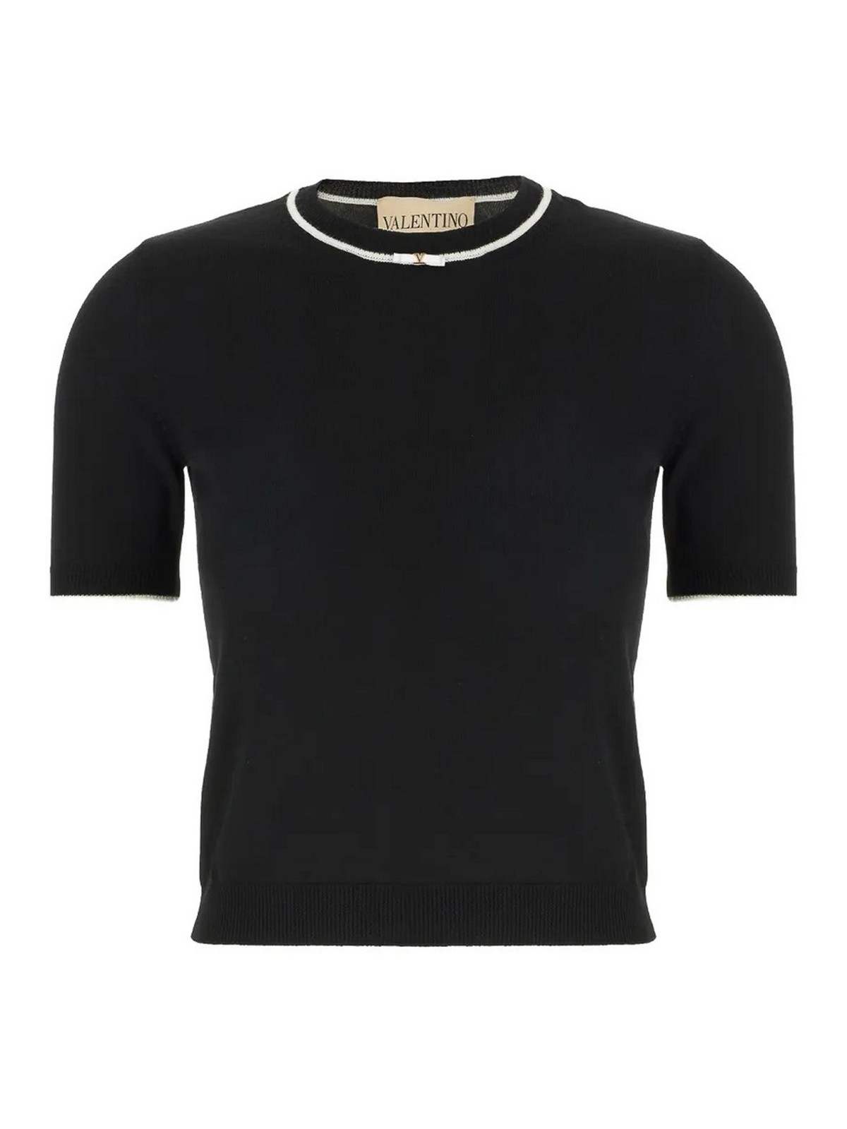 Valentino Garavani Pull Col Rond - Noir
