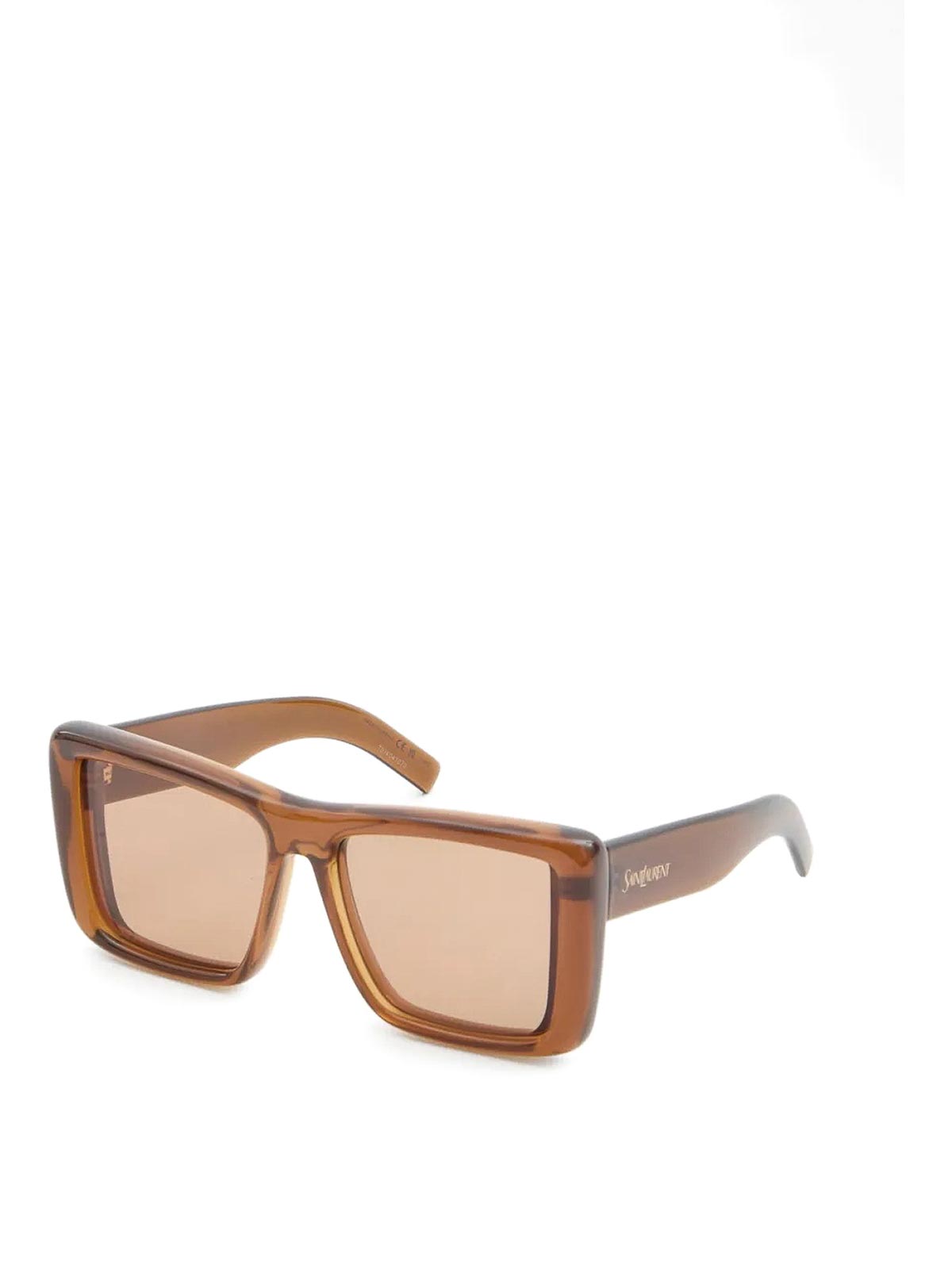 Saint Laurent Lunettes De Soleil - Beige