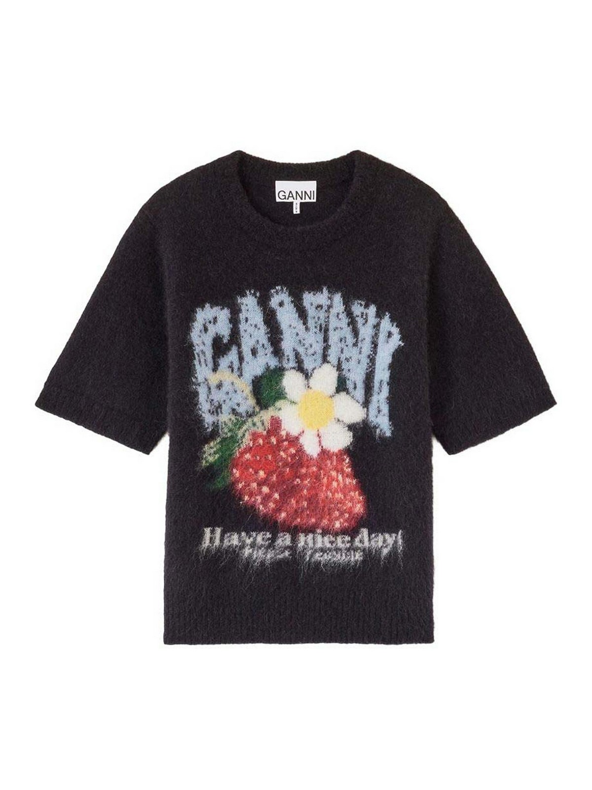 Ganni T-Shirt - Noir