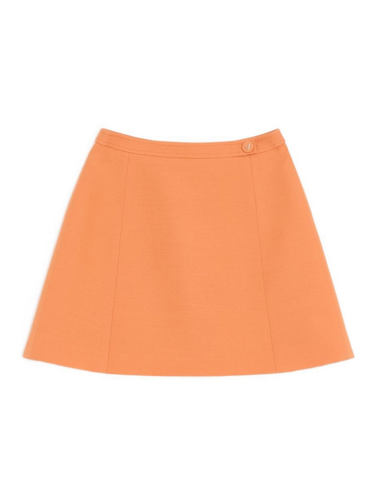 Valentino Garavani Jupe Midi - Orange