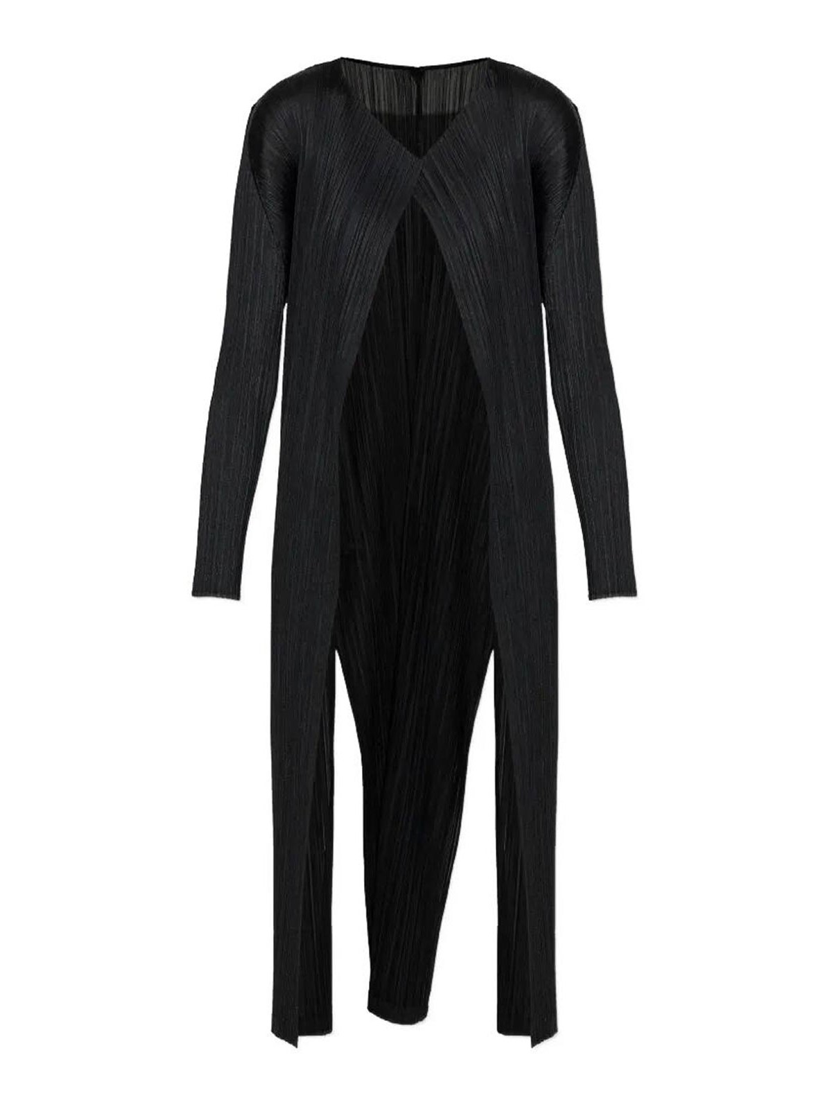 Pleats Please Issey Miyake Cardigan - Noir