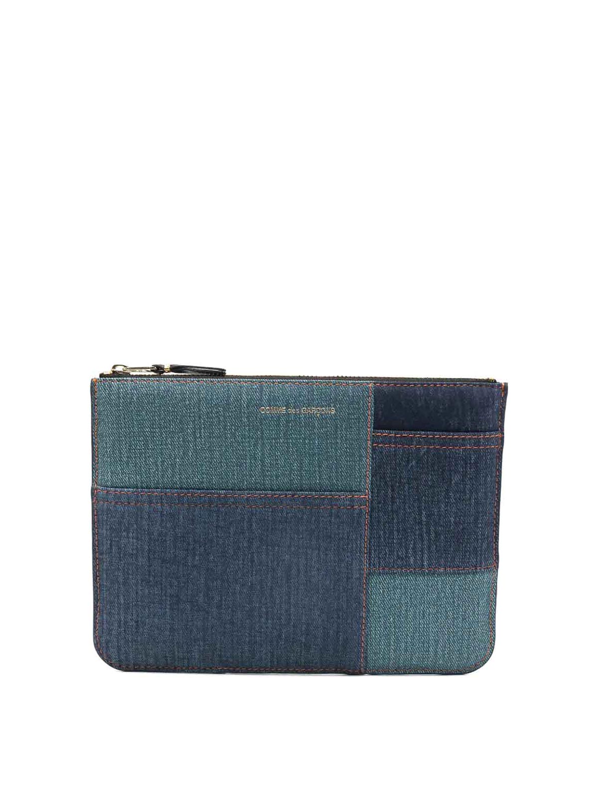 Comme Des Garçons Wallet / Denim Pocket In Blue
