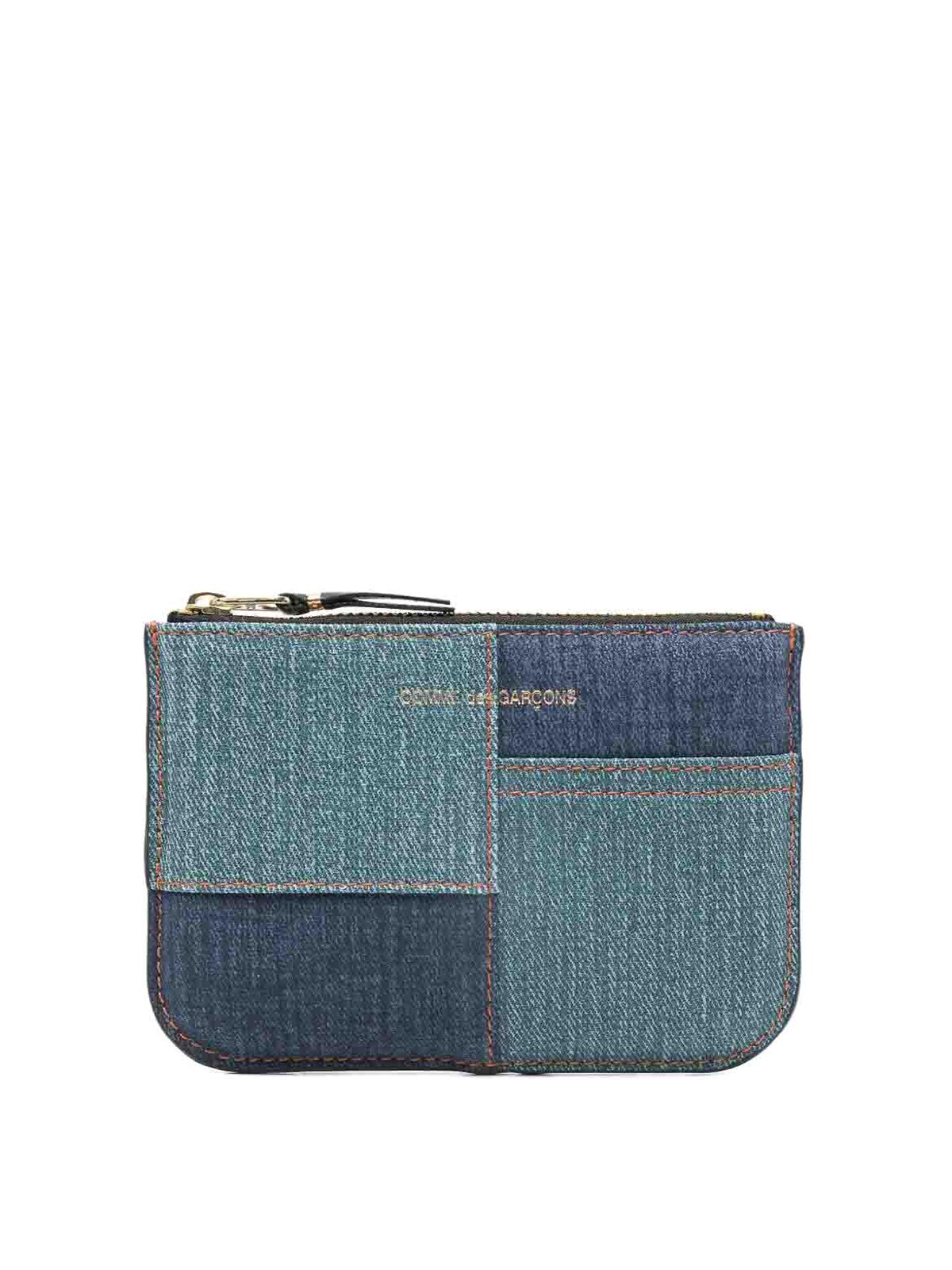 Comme Des Garçons Wallet / Denim Pocket In Blue
