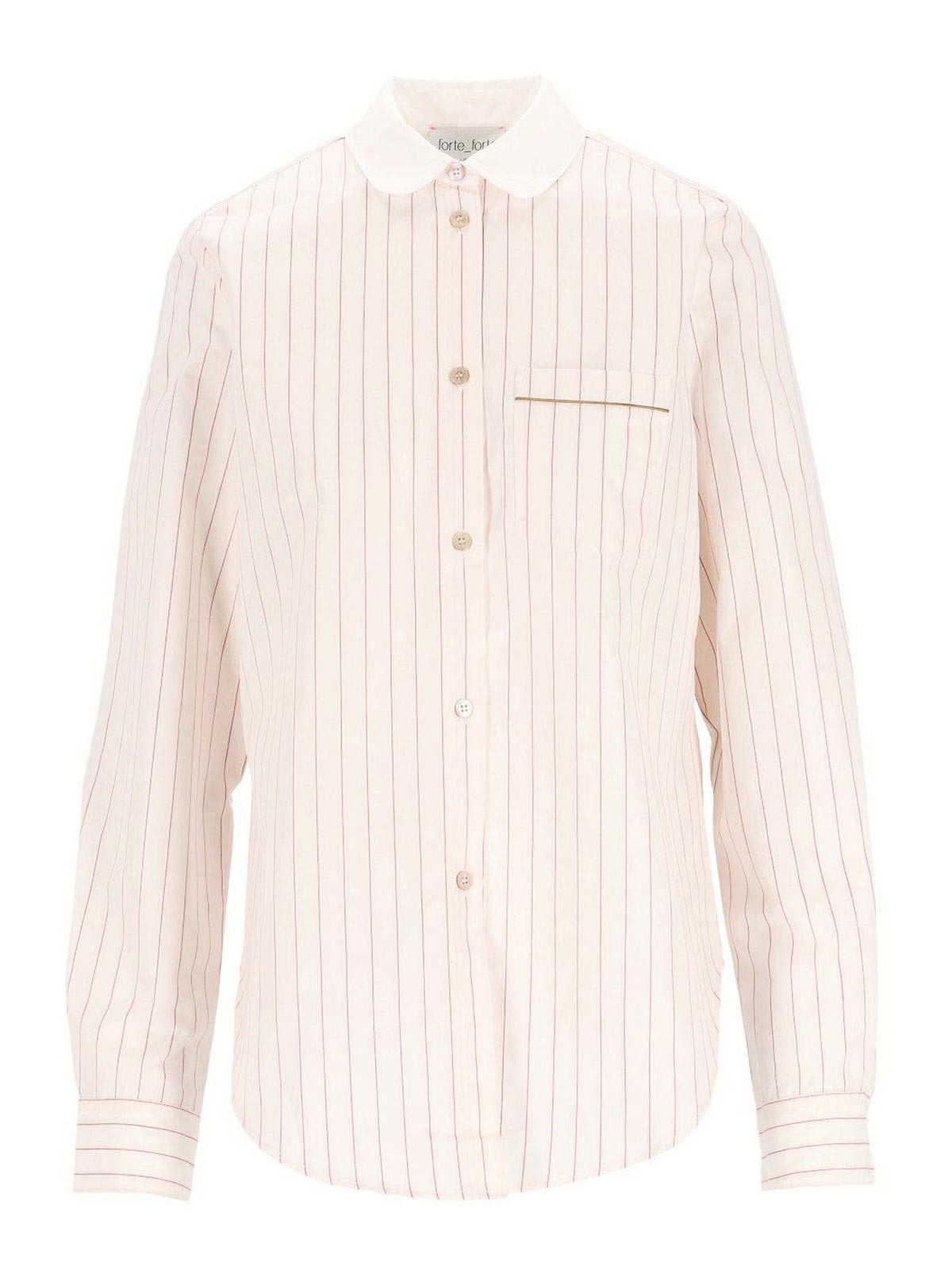 Forte Forte Shirt With French Collar In Pink