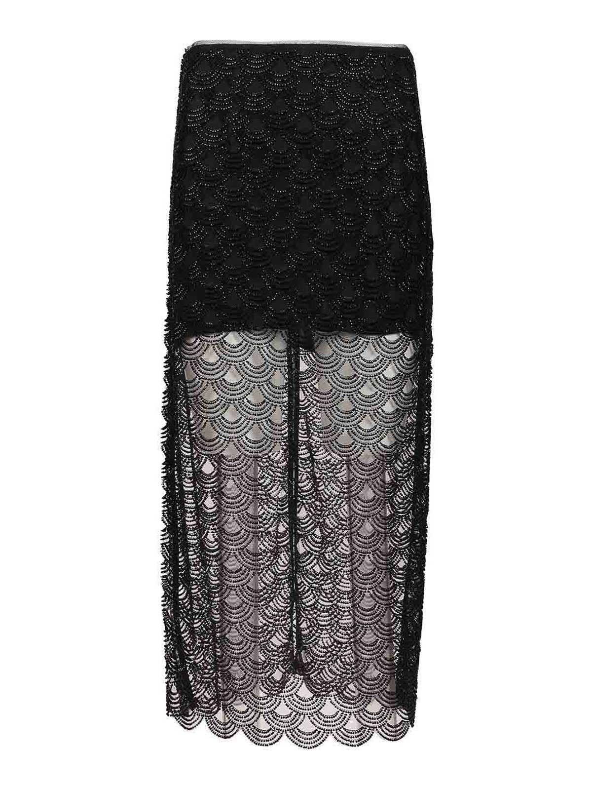 Rotate Birger Christensen Jupe Midi - Noir