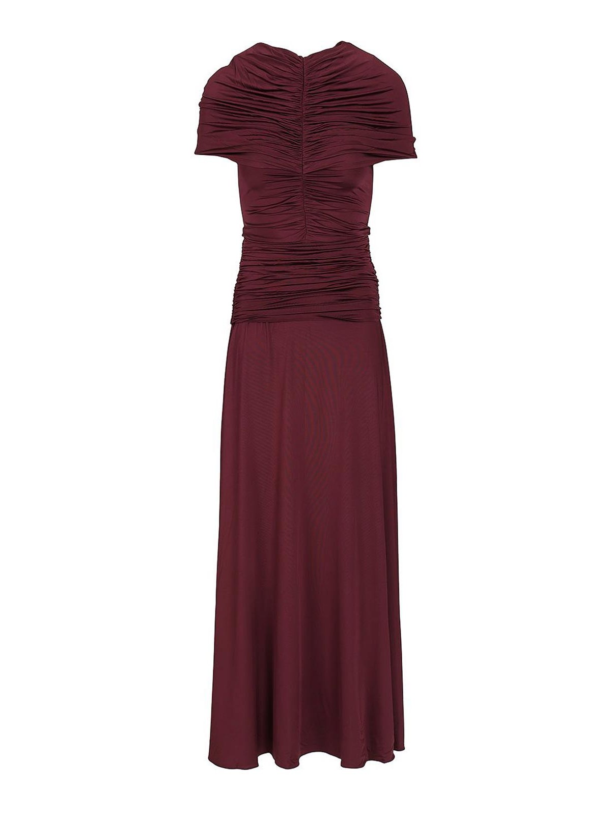 Self Portrait Robe Au Genou - Rouge Brun