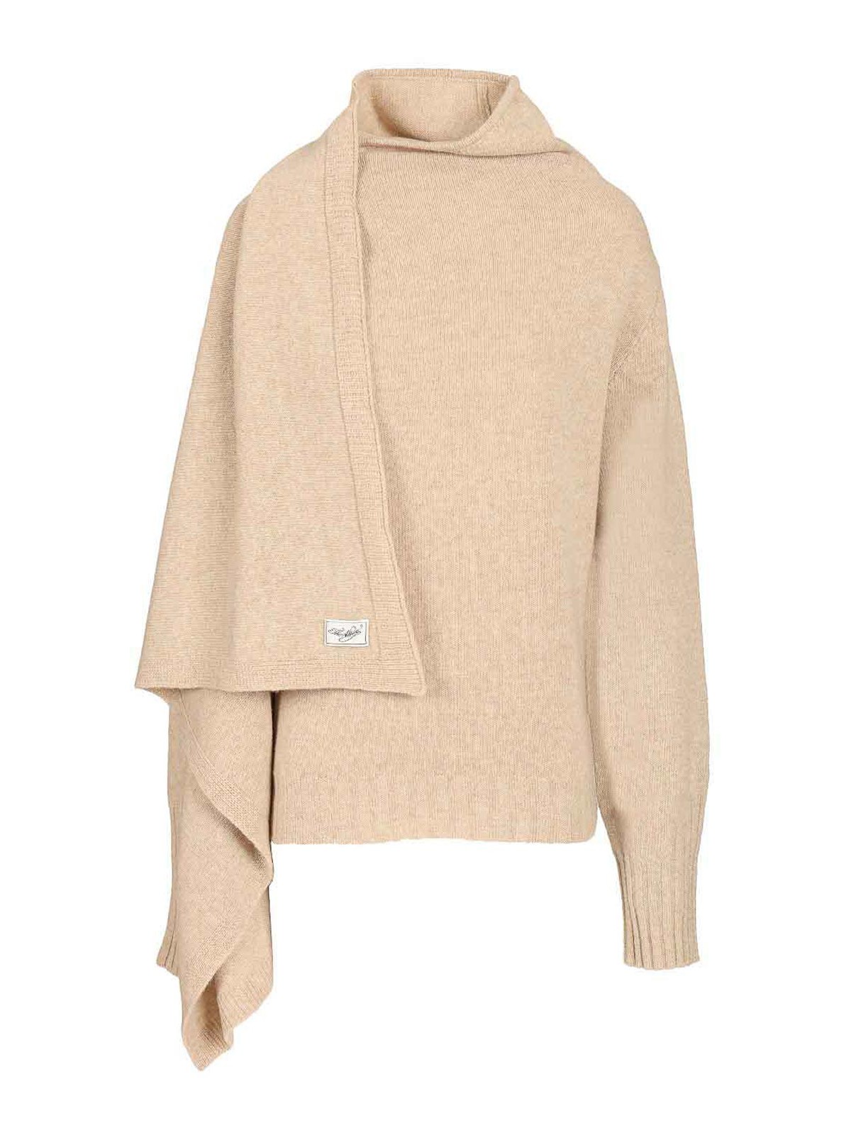 The Attico Pull Col Rond - Beige