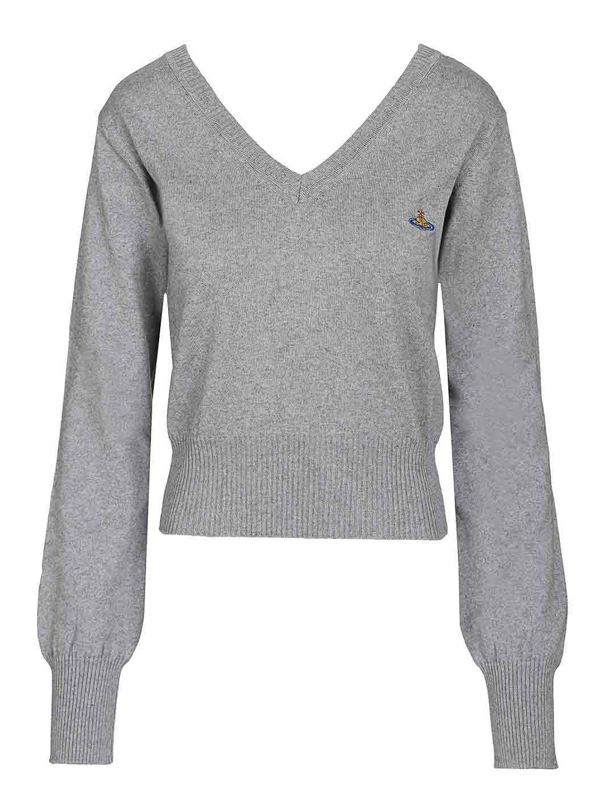 Vivienne Westwood Pull Col Rond - Gris