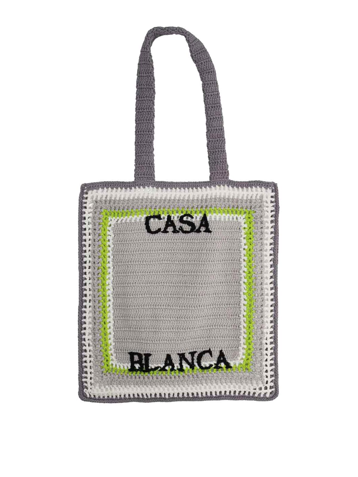 Casablanca Tote Bag With Logo In Grey
