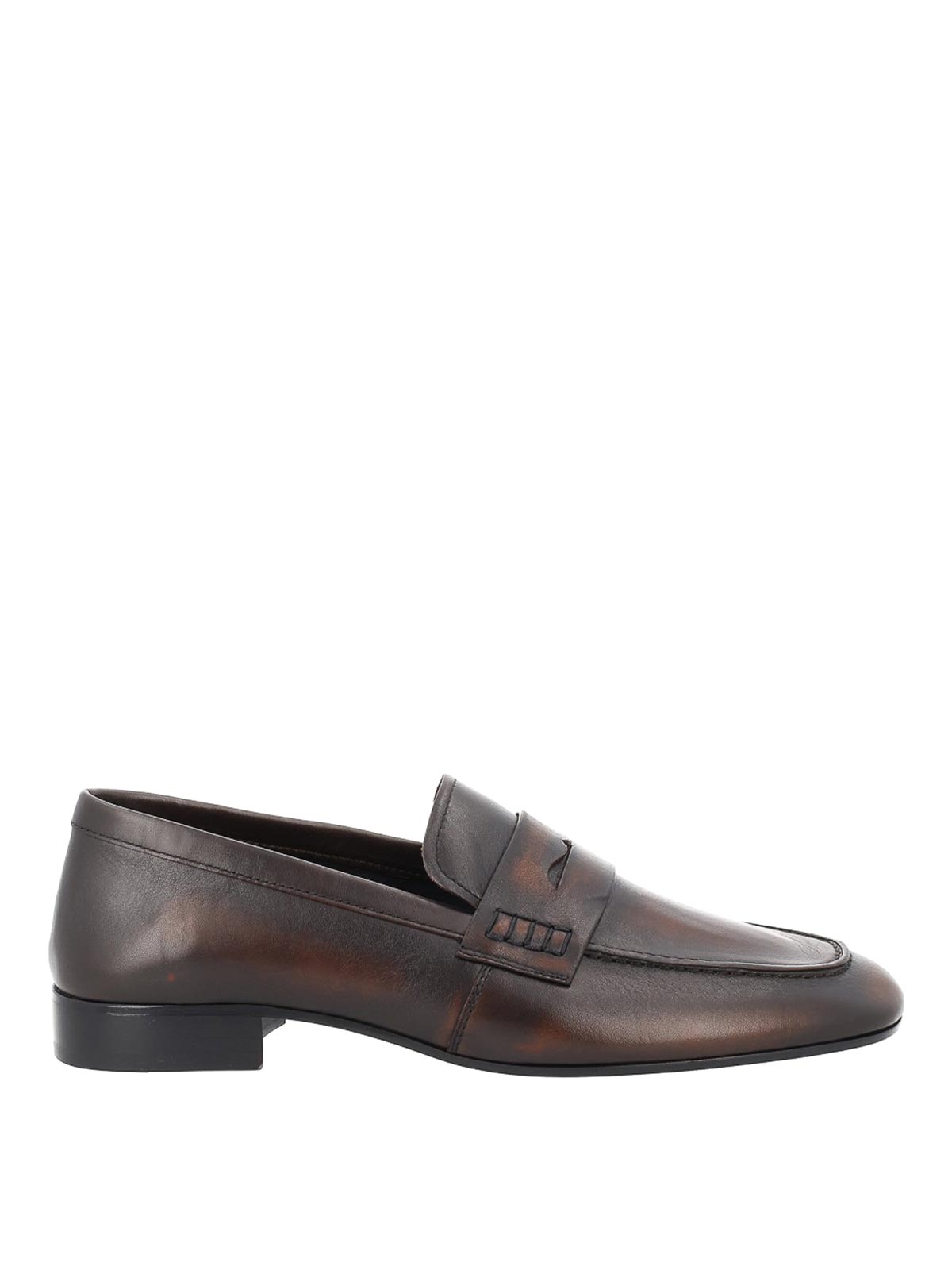 Dries Van Noten Leather Loafer In Brown