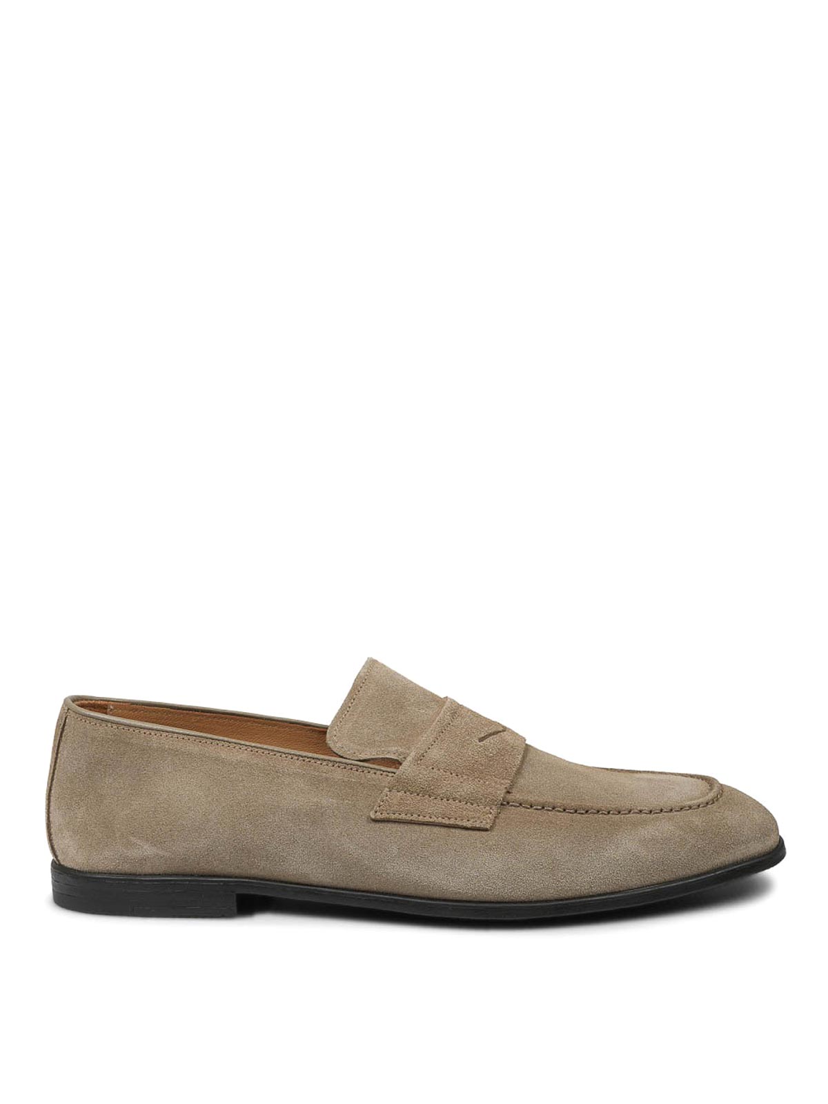 Mille 885 Suede Moccasin In Beige