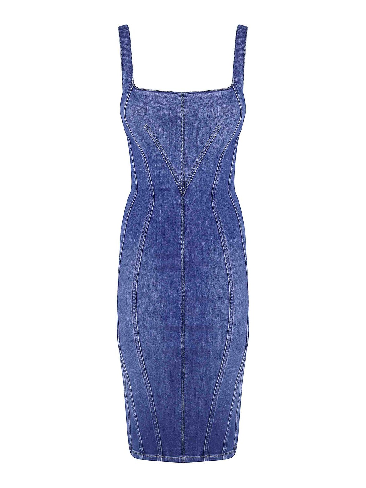 Elisabetta Franchi Robe Au Genou - Bleu