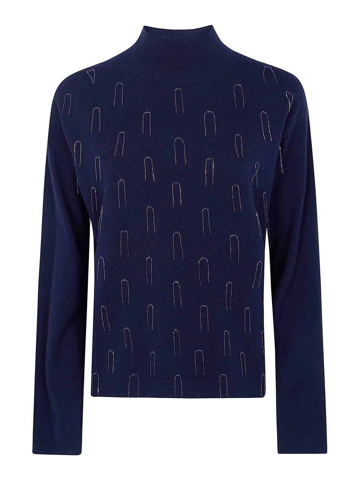 Fabiana Filippi Pull Col Roulé - Bleu