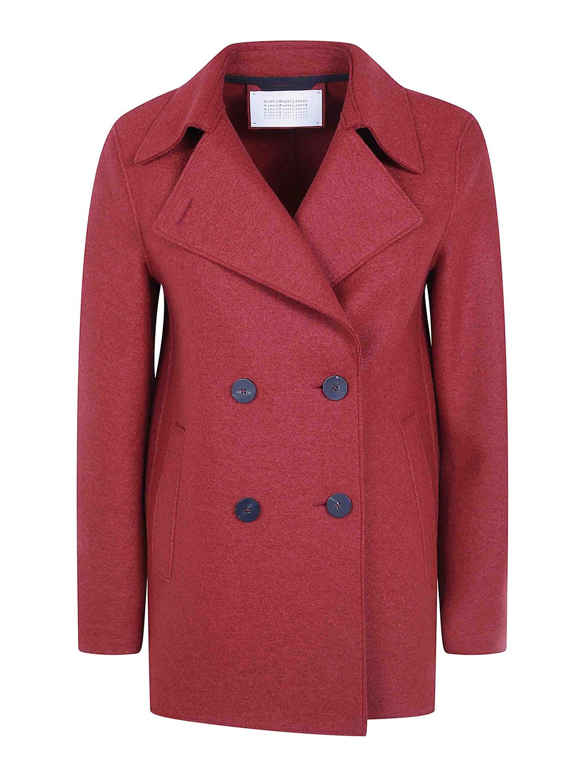 Harris Wharf London Manteau Court - Rouge