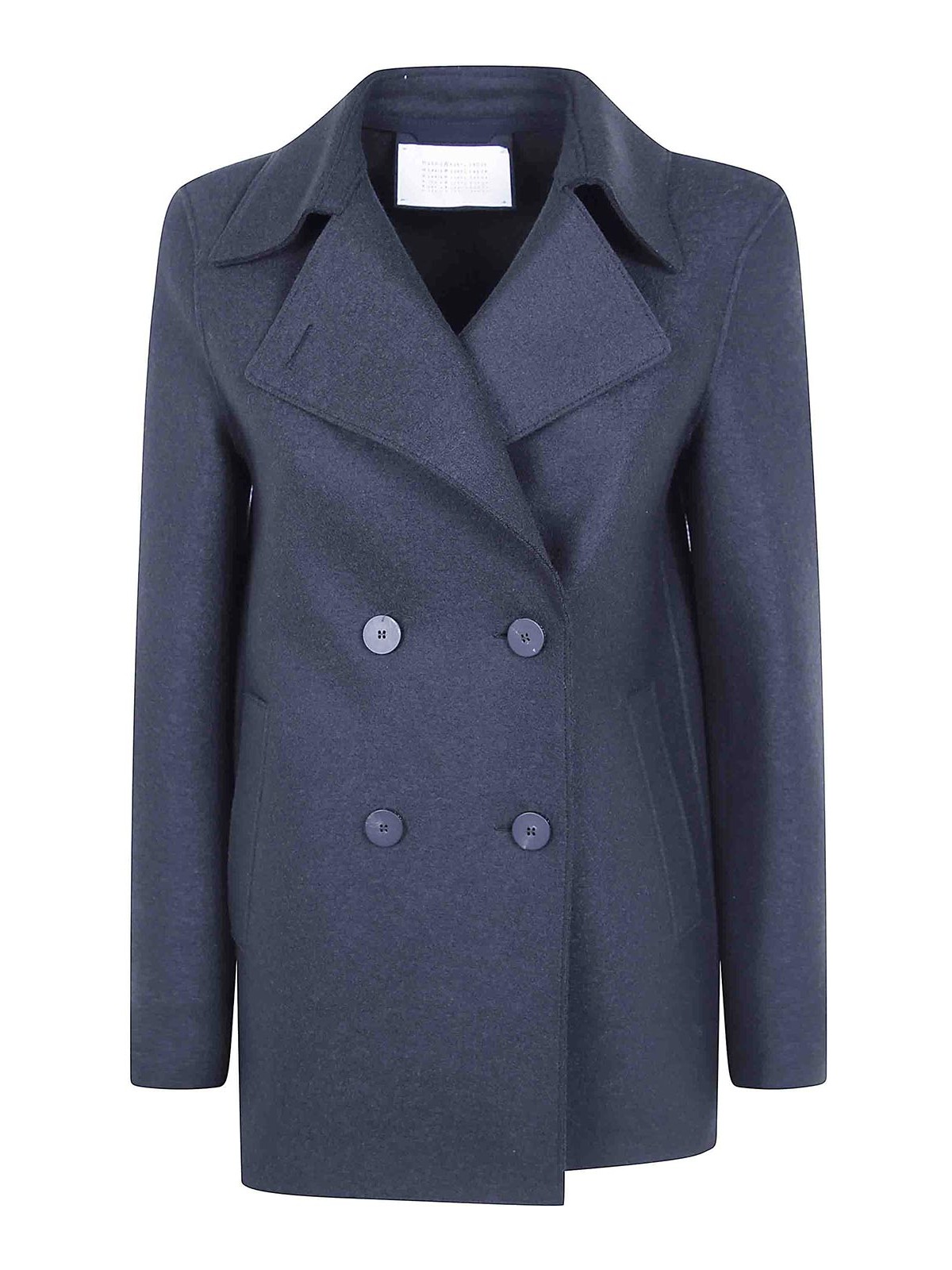 Harris Wharf London Manteau Court - Vert