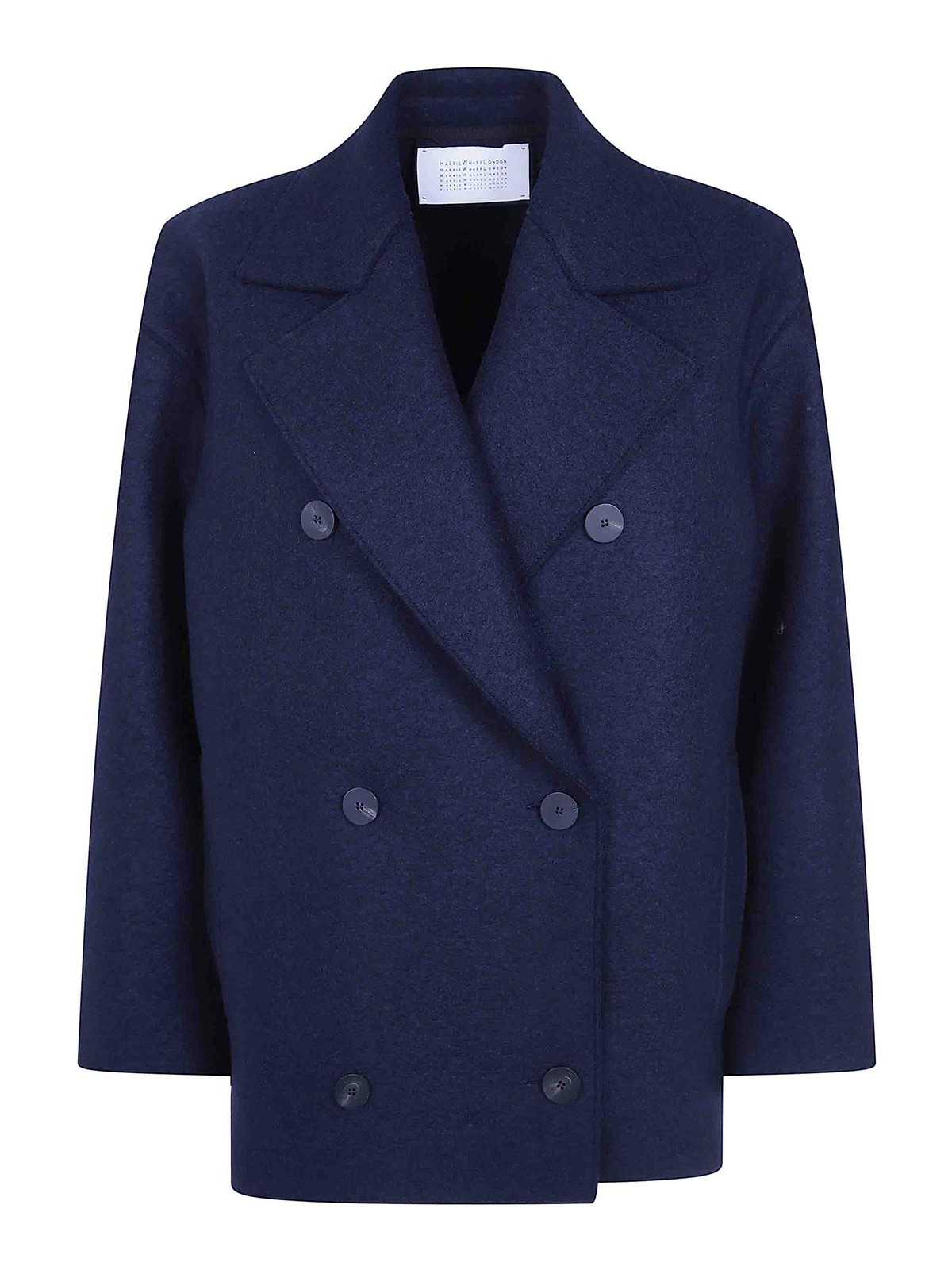 Harris Wharf London Manteau Court - Bleu