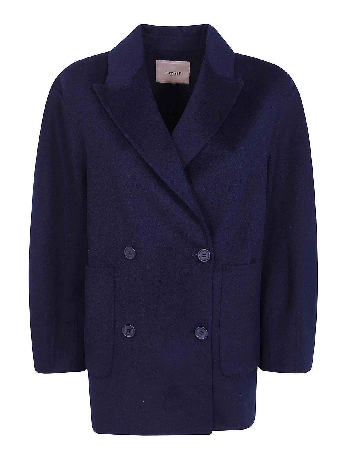 Twinset Manteau Court - Bleu