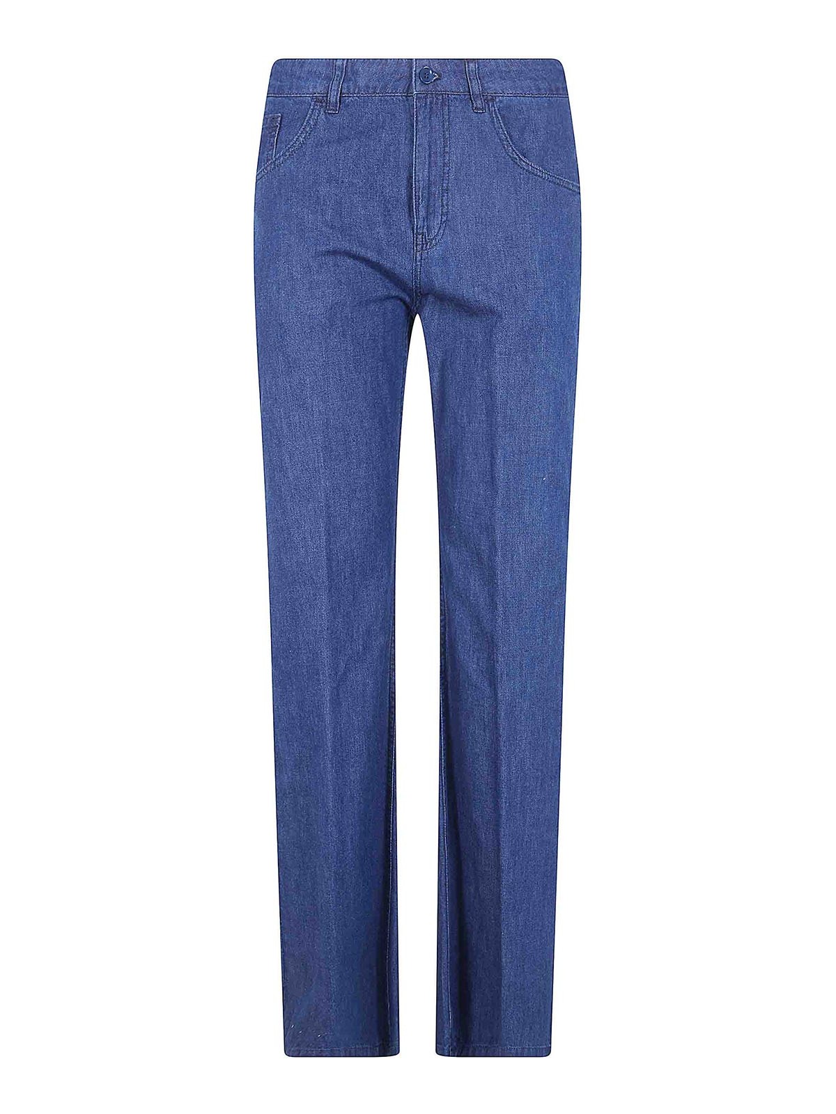 Aspesi Pantalons Décontractés - Bleu