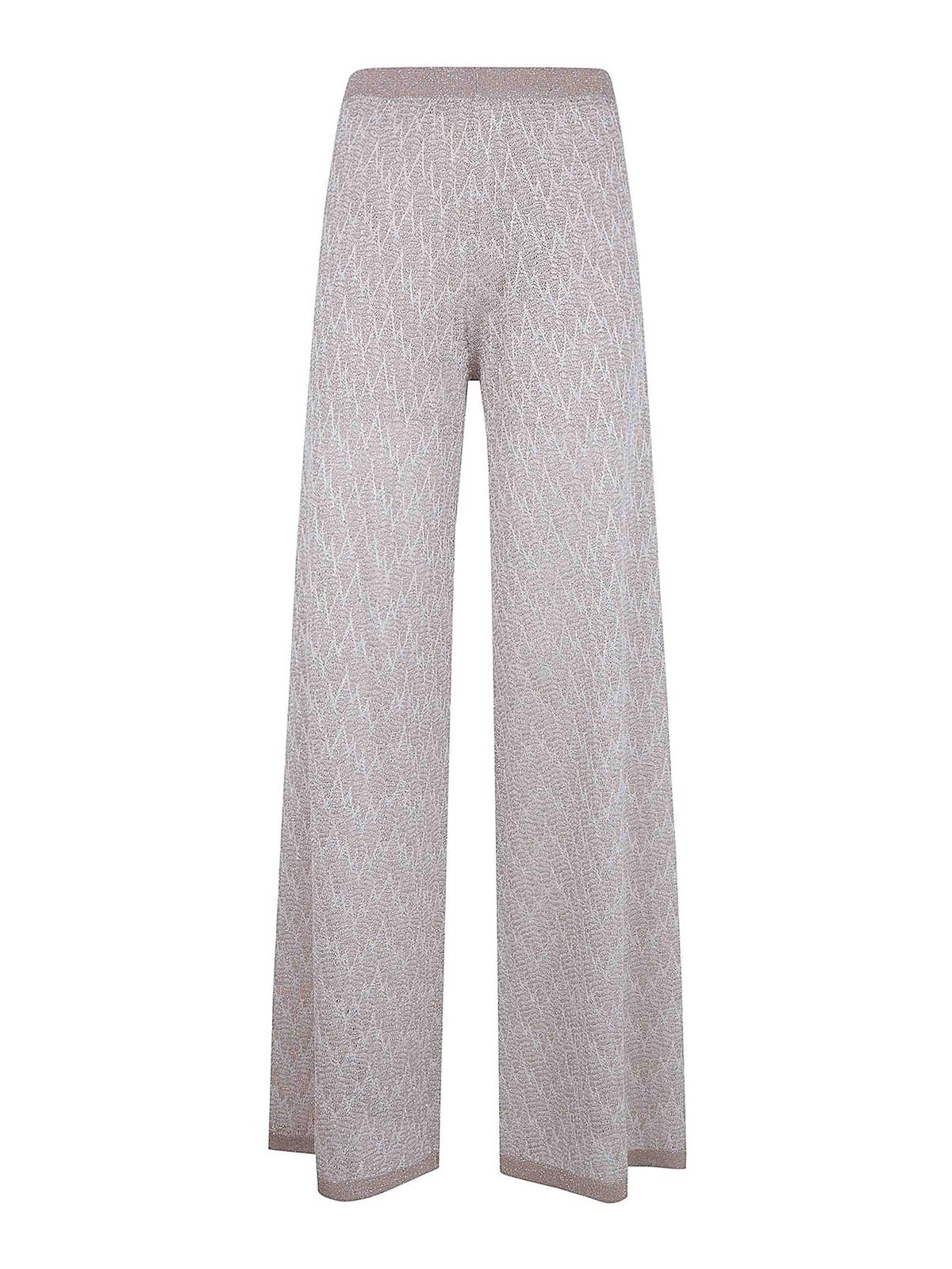 D. Exterior Pantalons Décontractés - Métallique