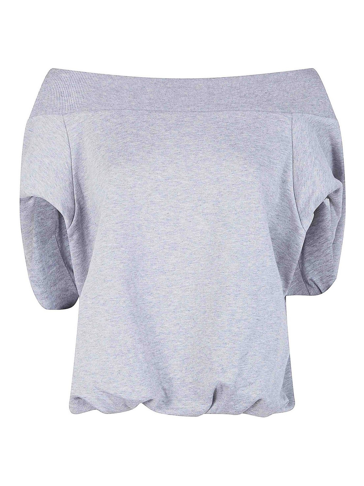 Dries Van Noten Hamels Boatneck Sweater In Grey