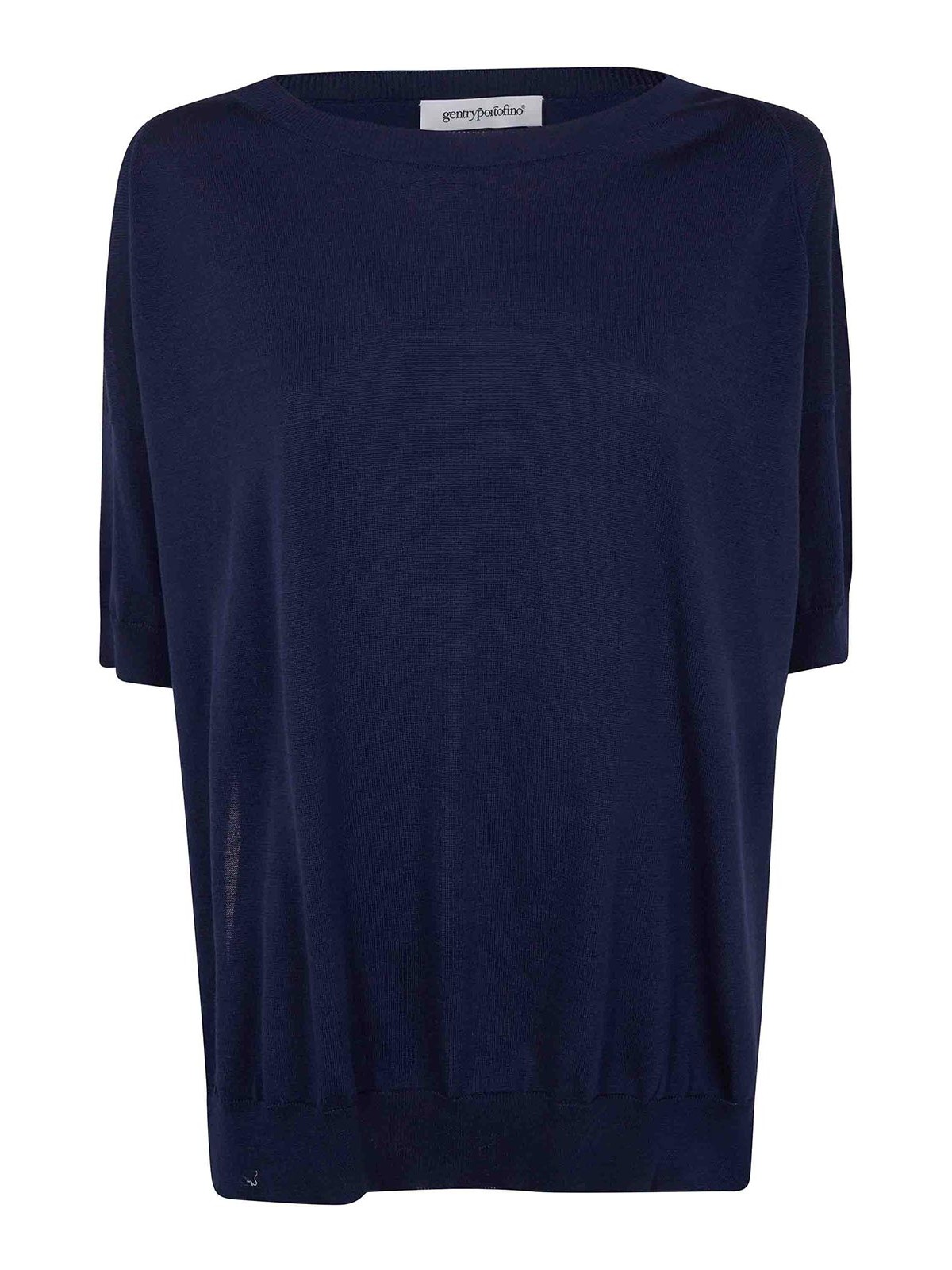 Gentryportofino Pull Col Rond - Bleu
