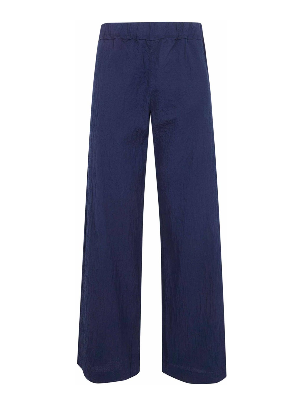 Labo.art Diana Rock Cotton Straight Trousers In Blue