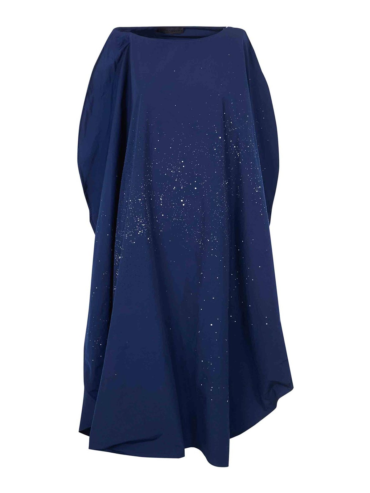 Maria Calderara Robe Au Genou - Bleu