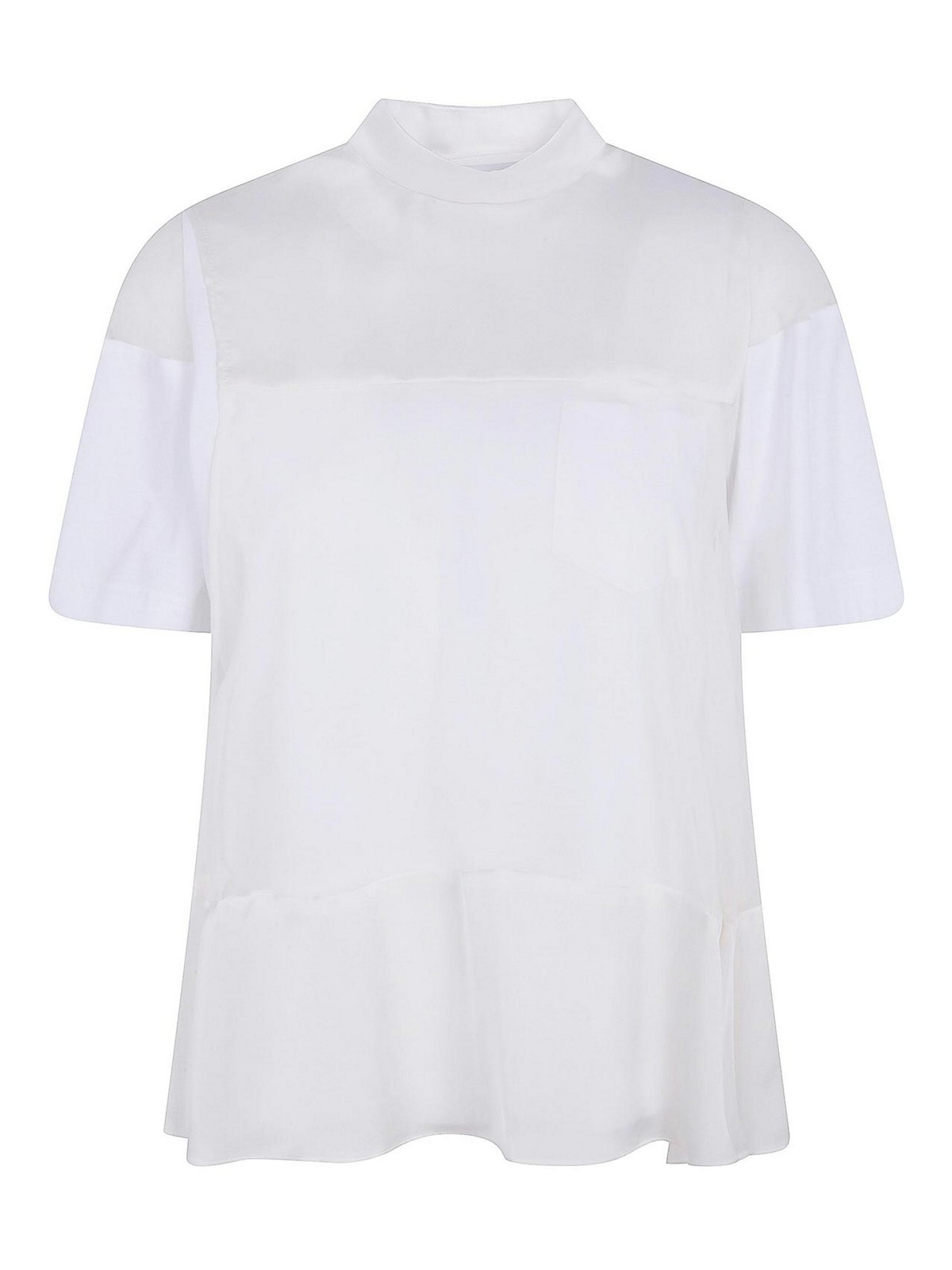 Sacai T-Shirt - Blanc
