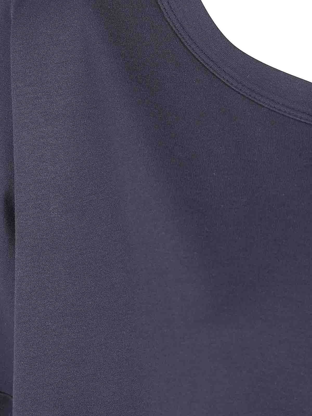 Shirt C-zero Oversized Boat Neck T-shirt In Black
