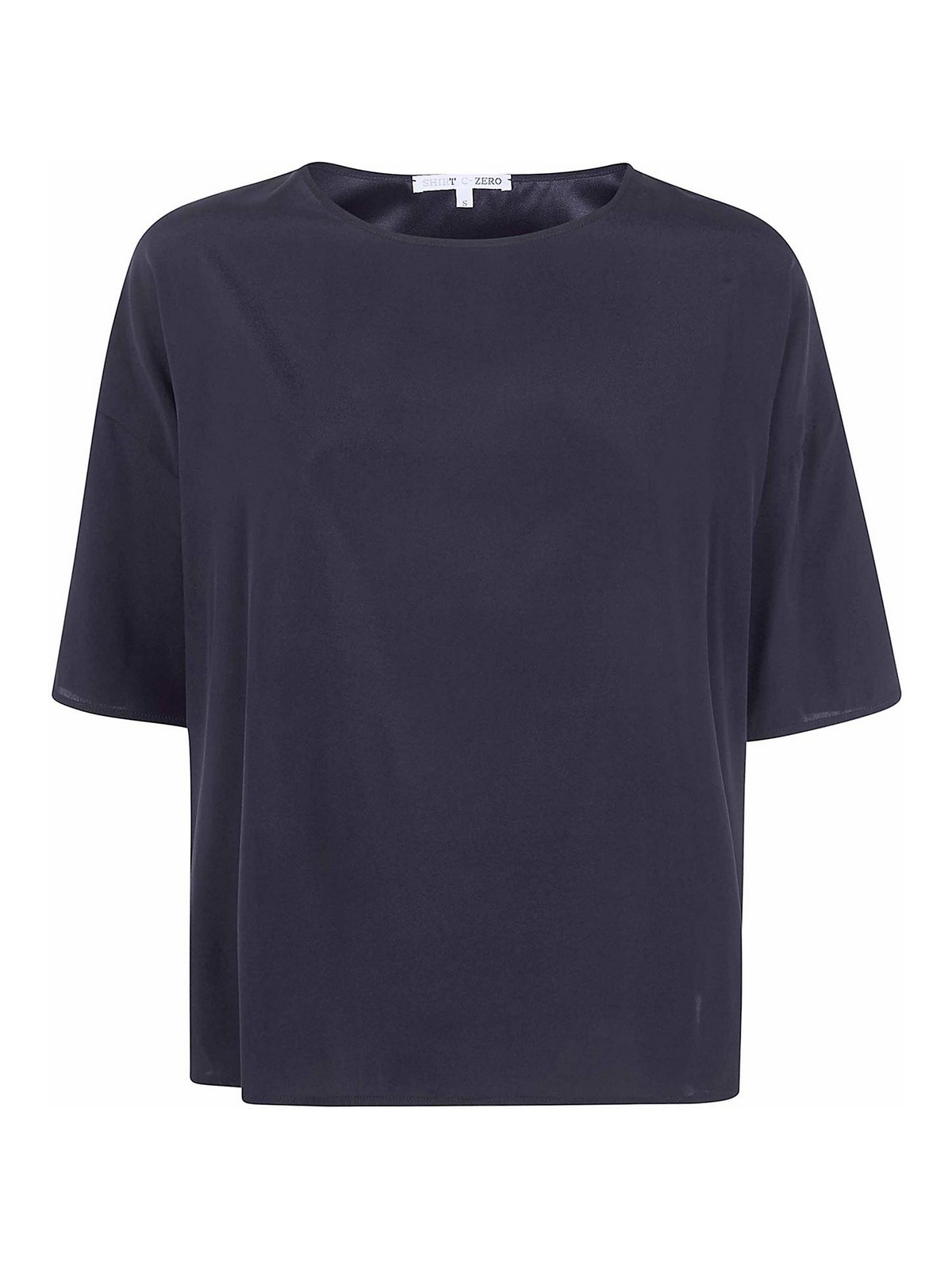 Shirt C-zero 3/4 Sleeves Squared Fit T-shirt In Black