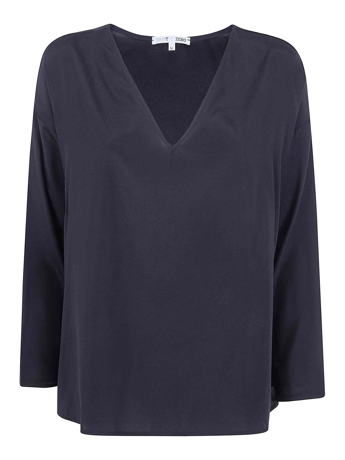 Shirt C-zero V Neck Tunic T-shirt In Black