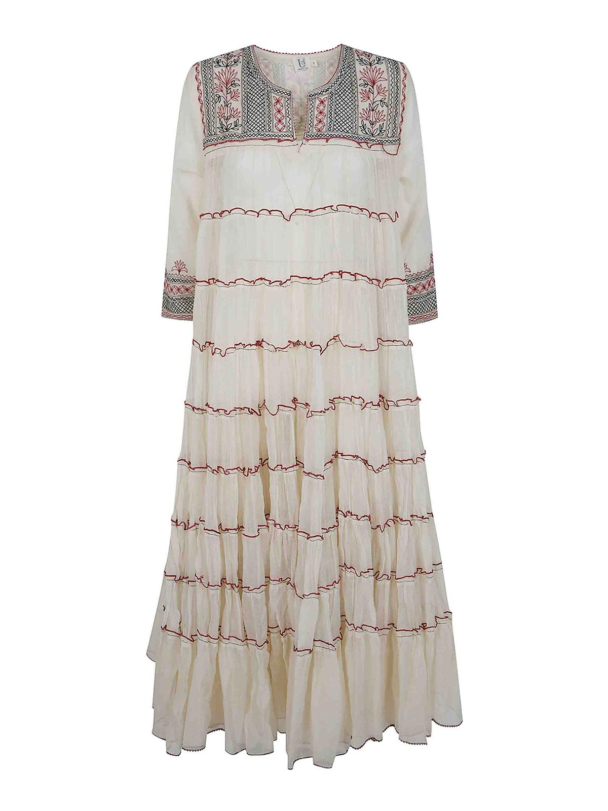 Upavita Maxi Robe - Blanc