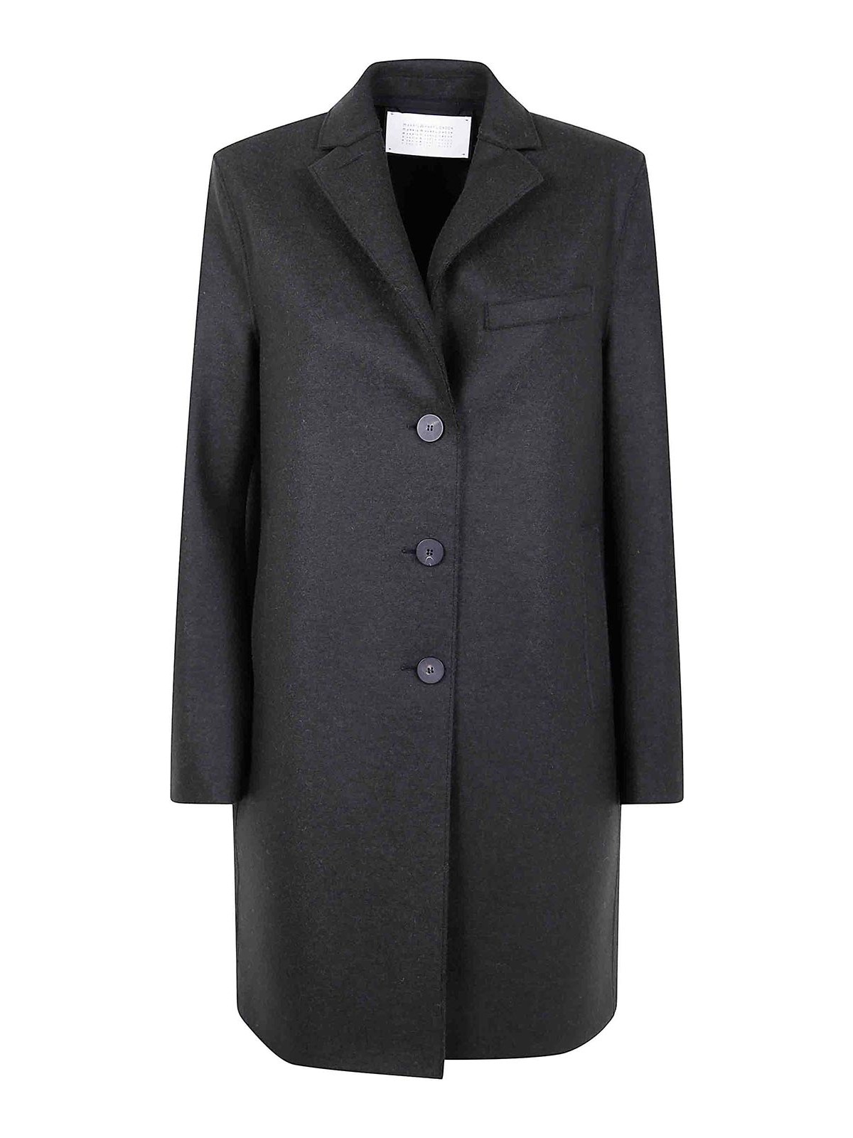 Harris Wharf London Women Topcoat Pressed Wool In Green