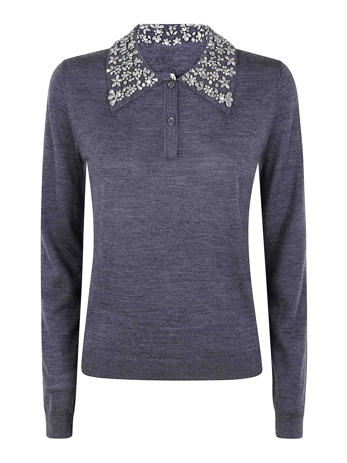 Liviana Conti Pull Col Rond - Gris
