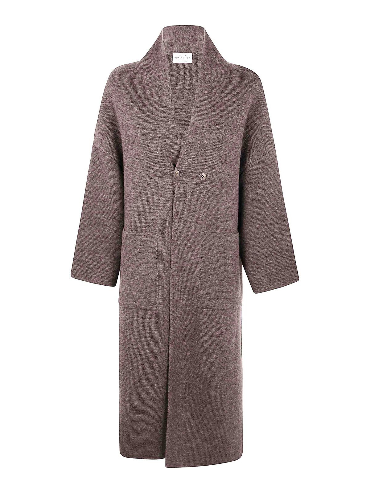 Ma'ry'ya Manteau Long - Marron