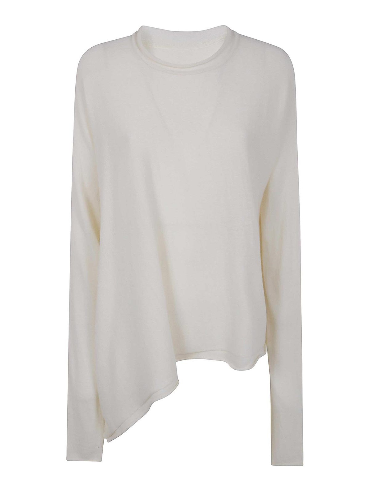 Y'S Pull Col Rond - Blanc