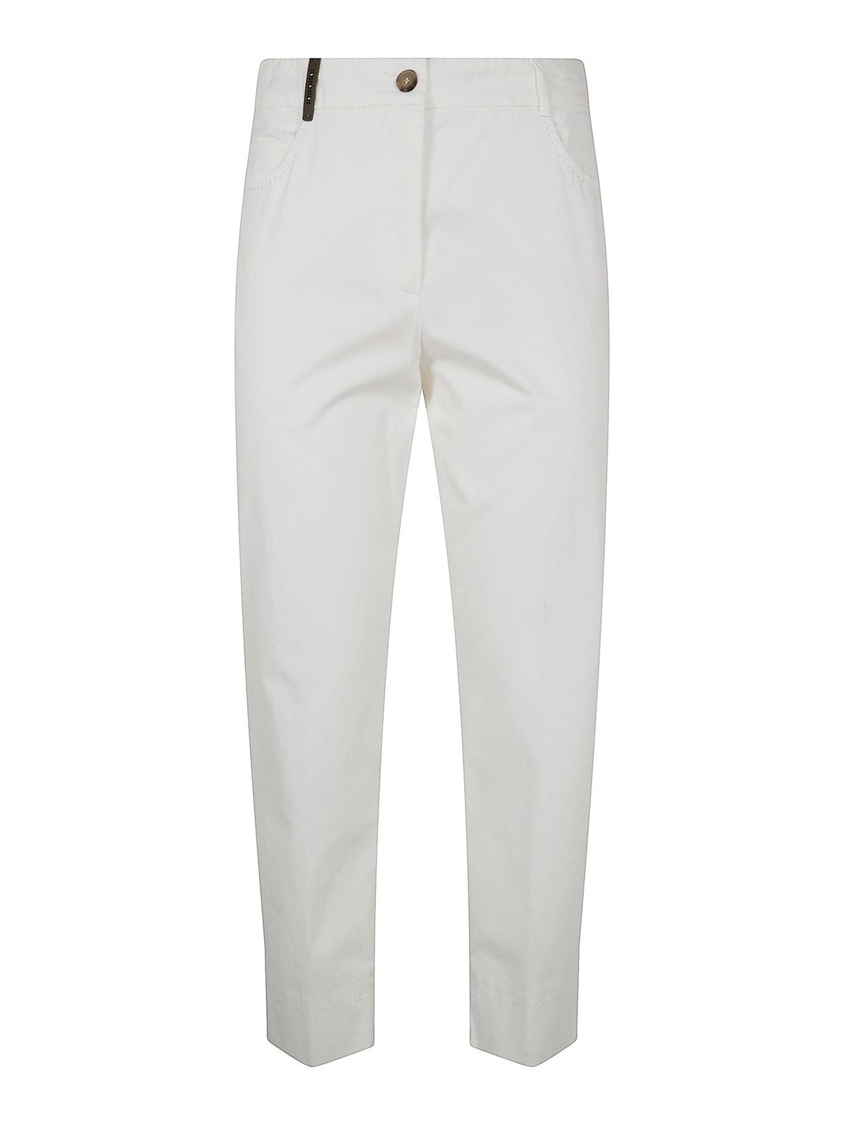 Peserico Pantalons Décontractés - Blanc