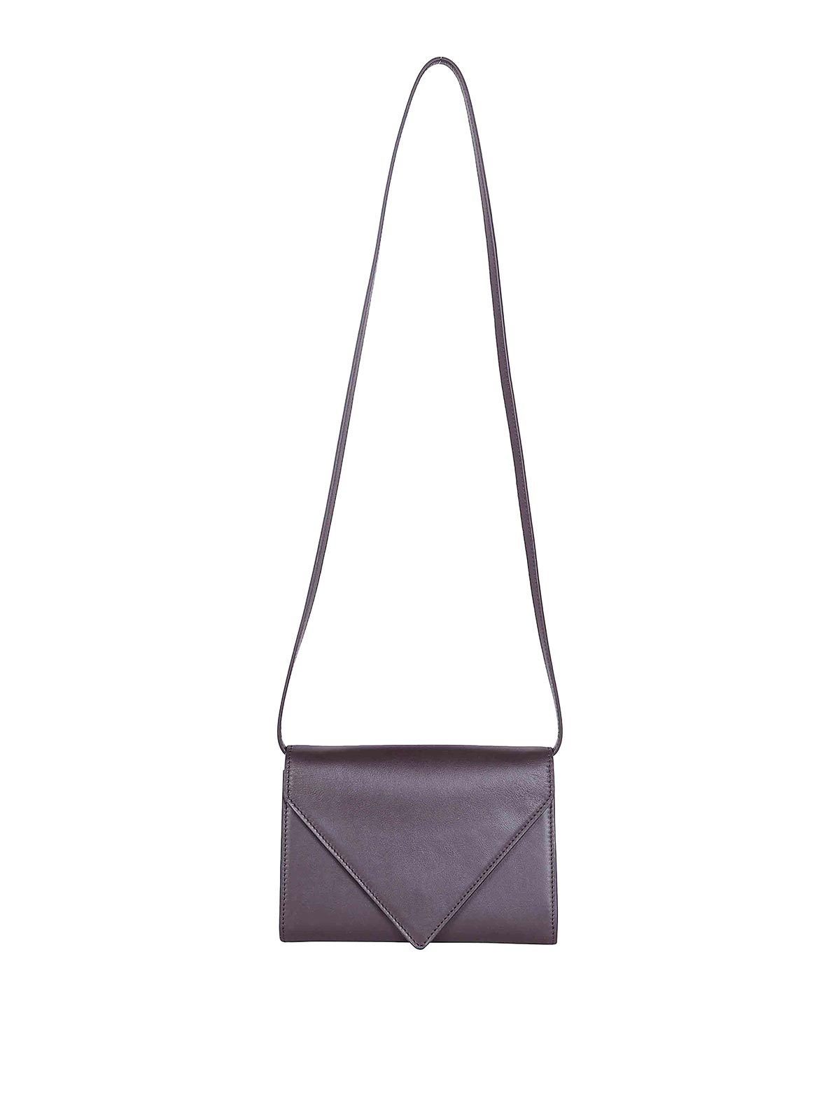Aesther Ekme Envelope Mini Chain Wallet In Brown