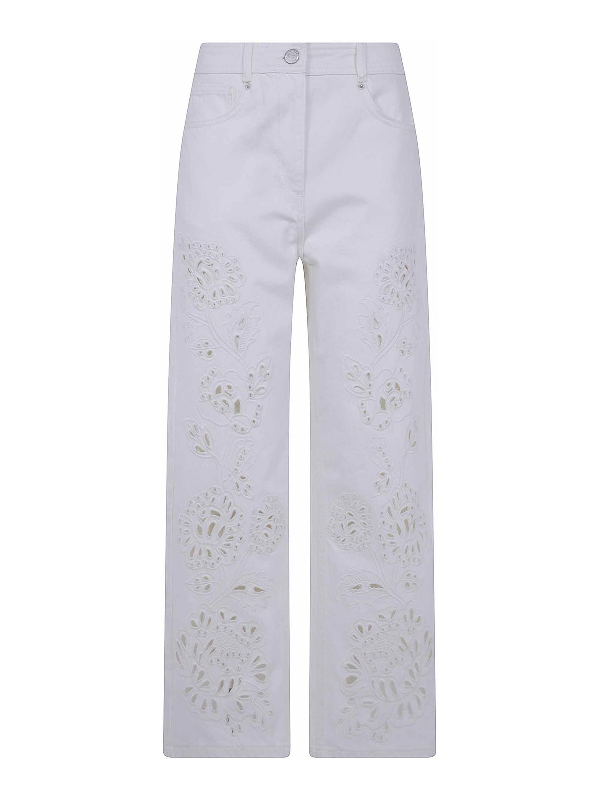 Farm Rio Richelieu White Pants