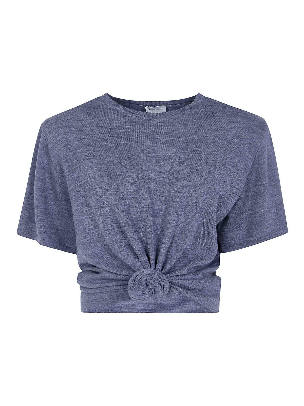 Magda Butrym Knitwear Tshirt In Grey