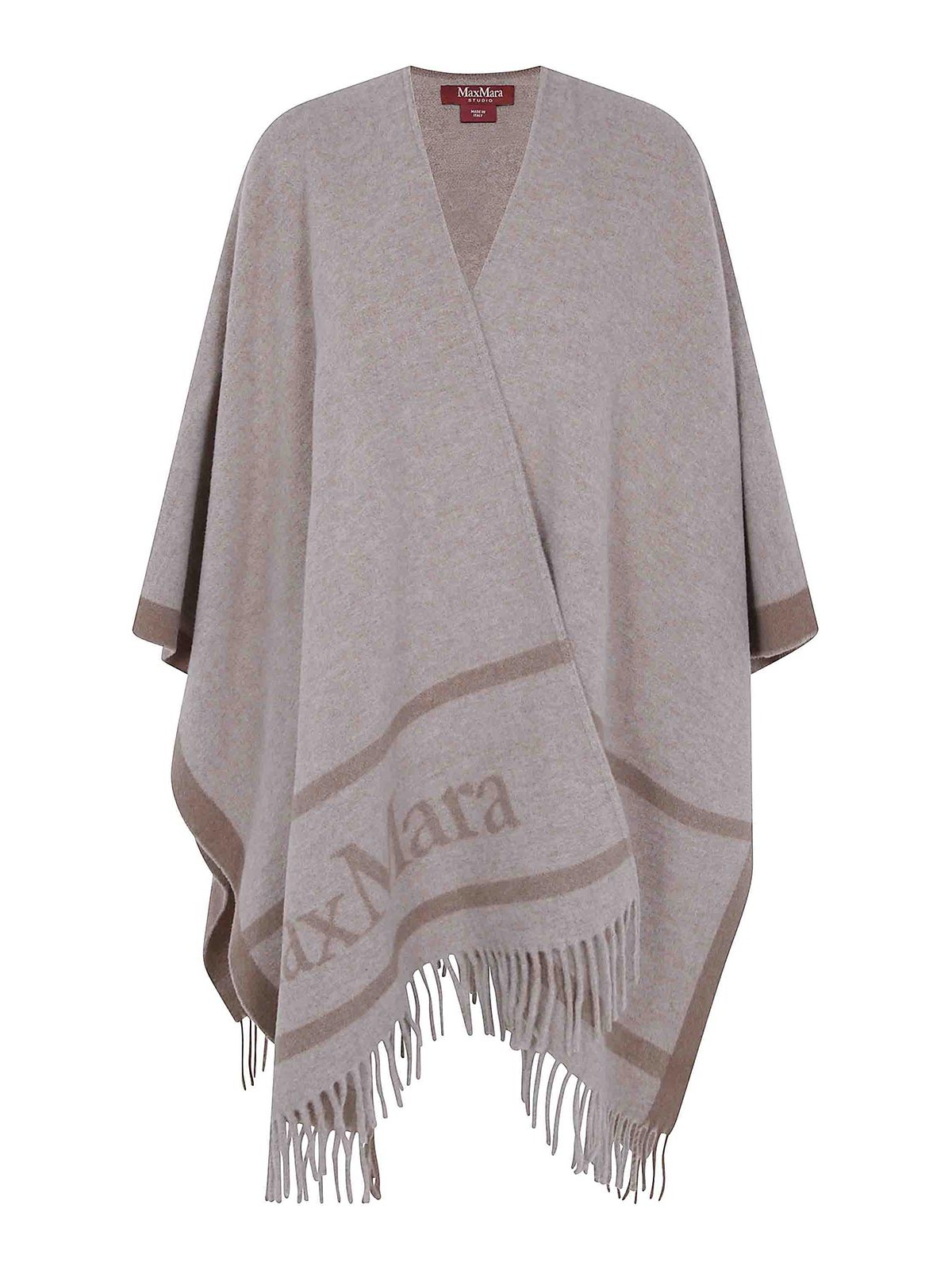 Max Mara Mst Pirania Cape In Brown